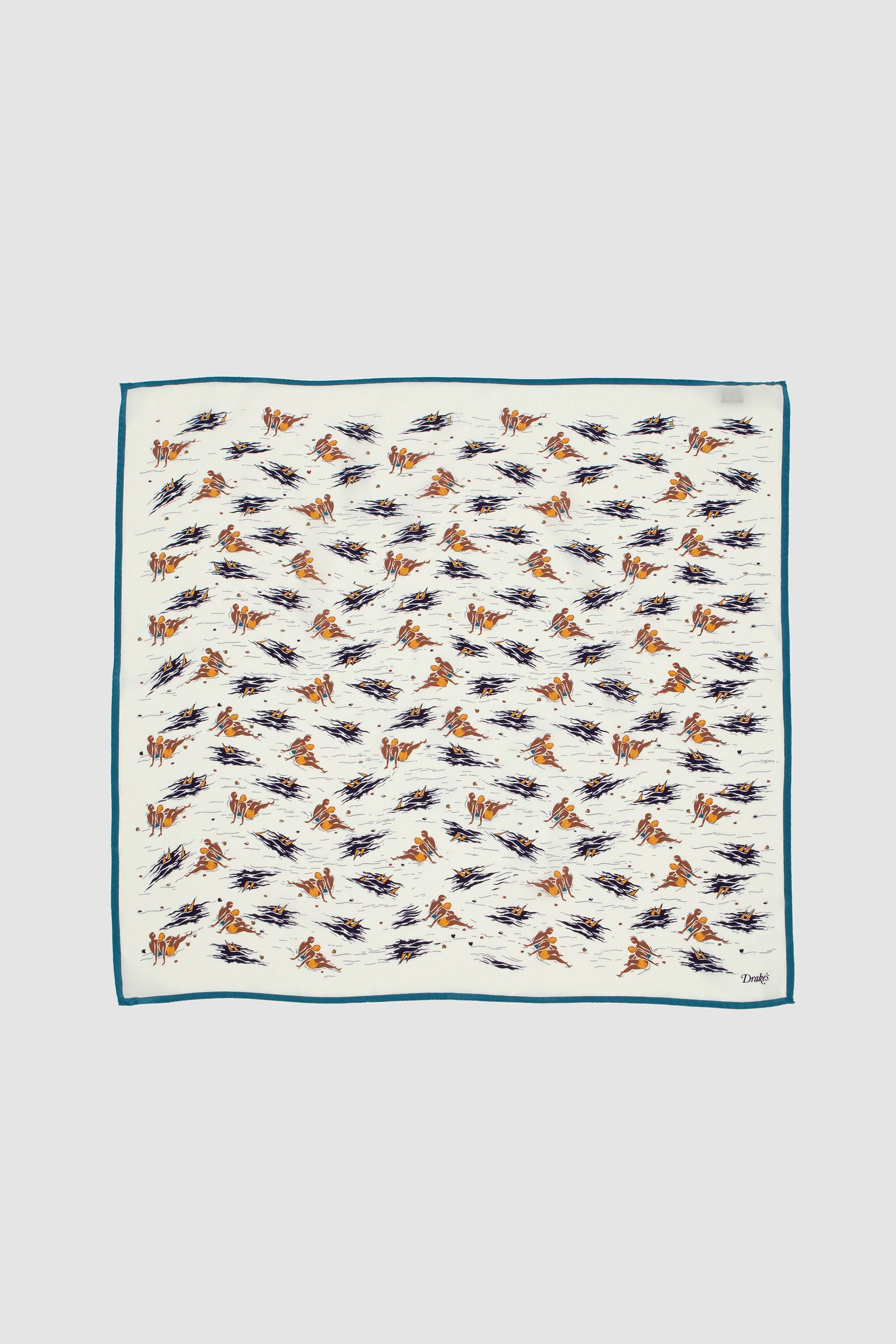SPORTIVO STORE_Retro Bather Bandana White/ Blue_2