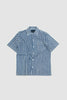 SPORTIVO STORE_SS Block Print Camp Collar Shirt Blue Stripe_2