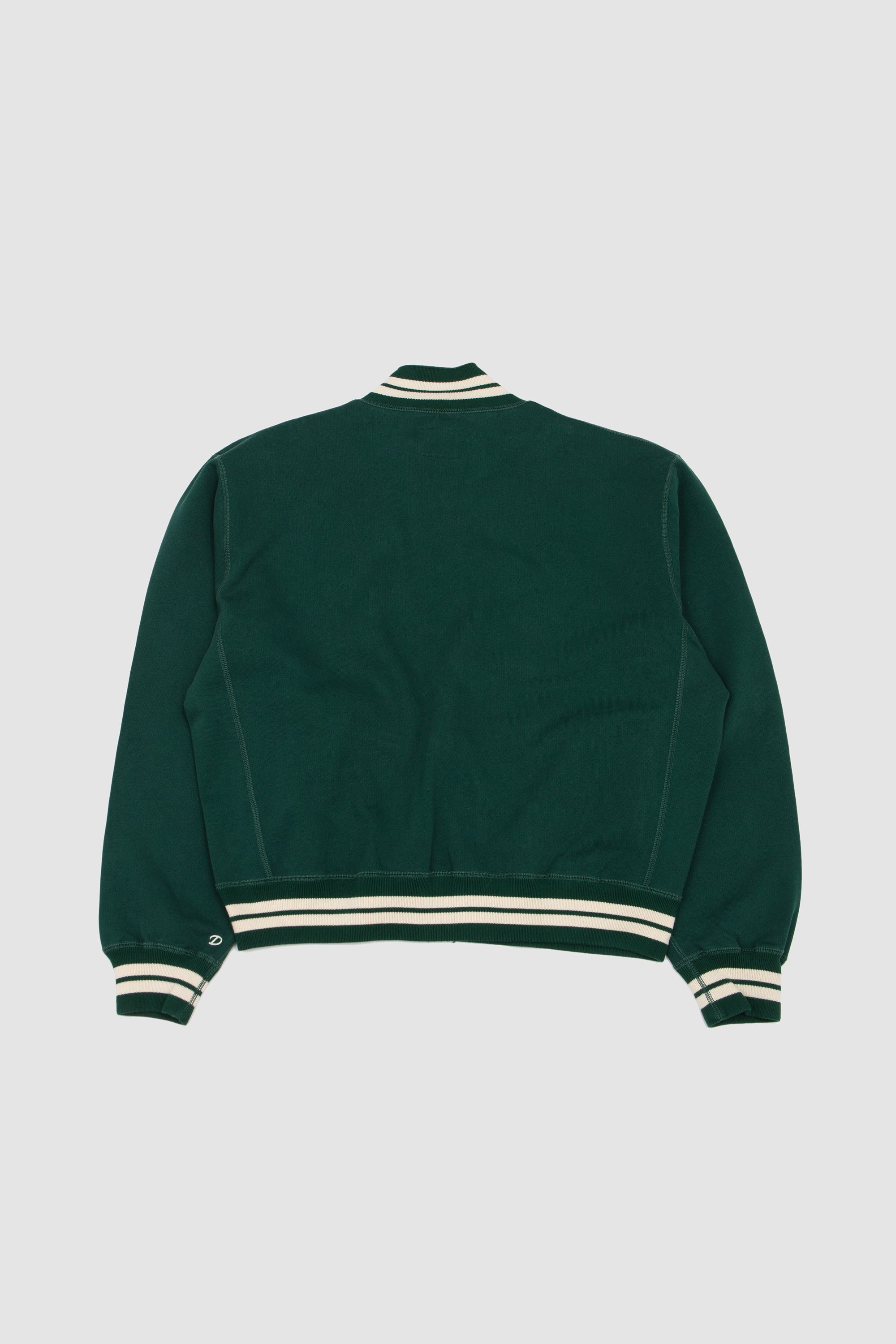 Stripe Accent Jersey Tracktop Green/ Ecru_4