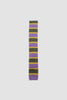 SPORTIVO STORE_Stripe Silk Knitted Tie Purple/Grey/Gold
