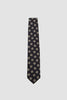 SPORTIVO STORE_Tumbling Square Motif Silk Tie Navy