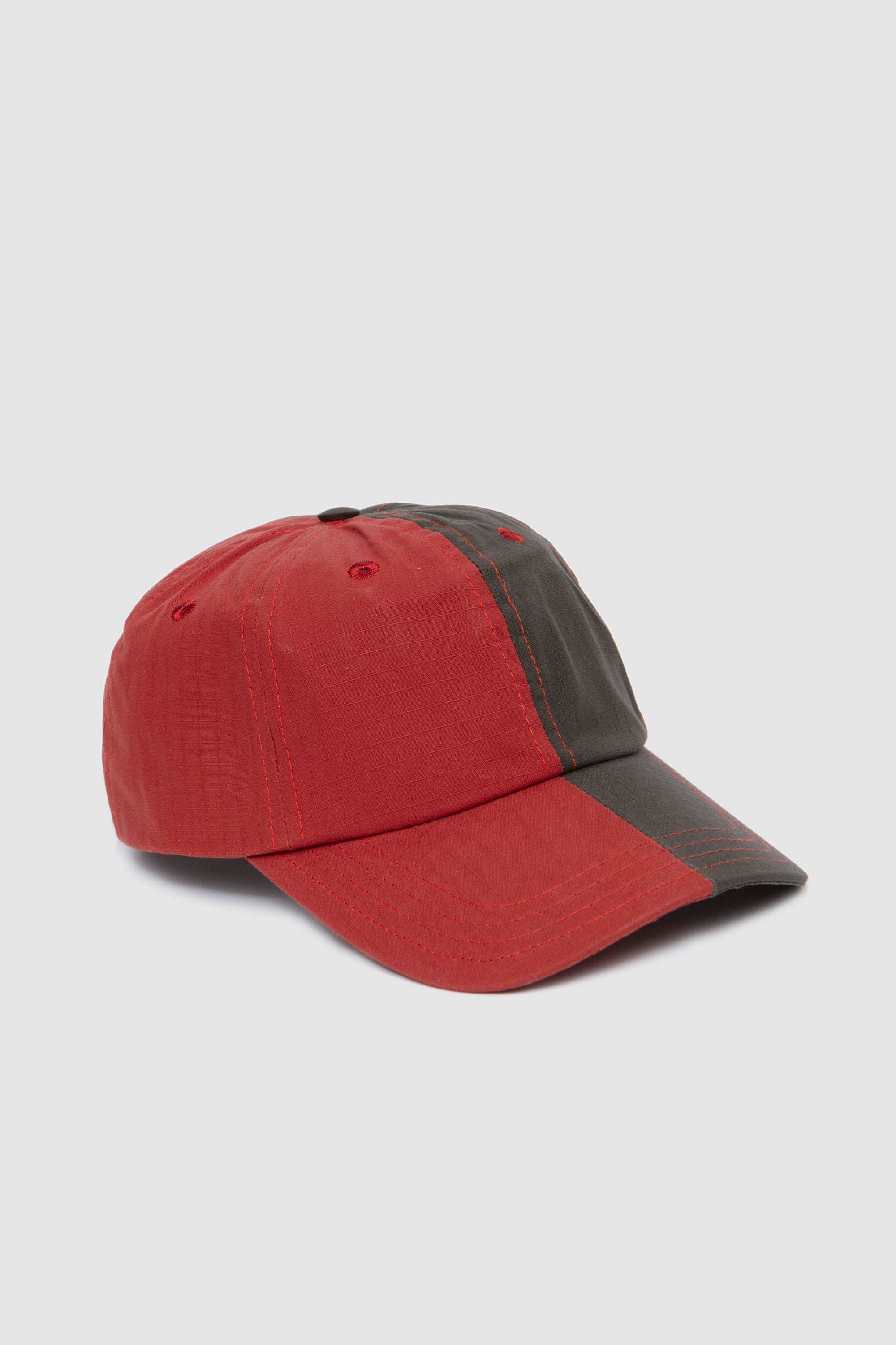 Two-Ton Ripstop Baseball Cap Red/ Olive