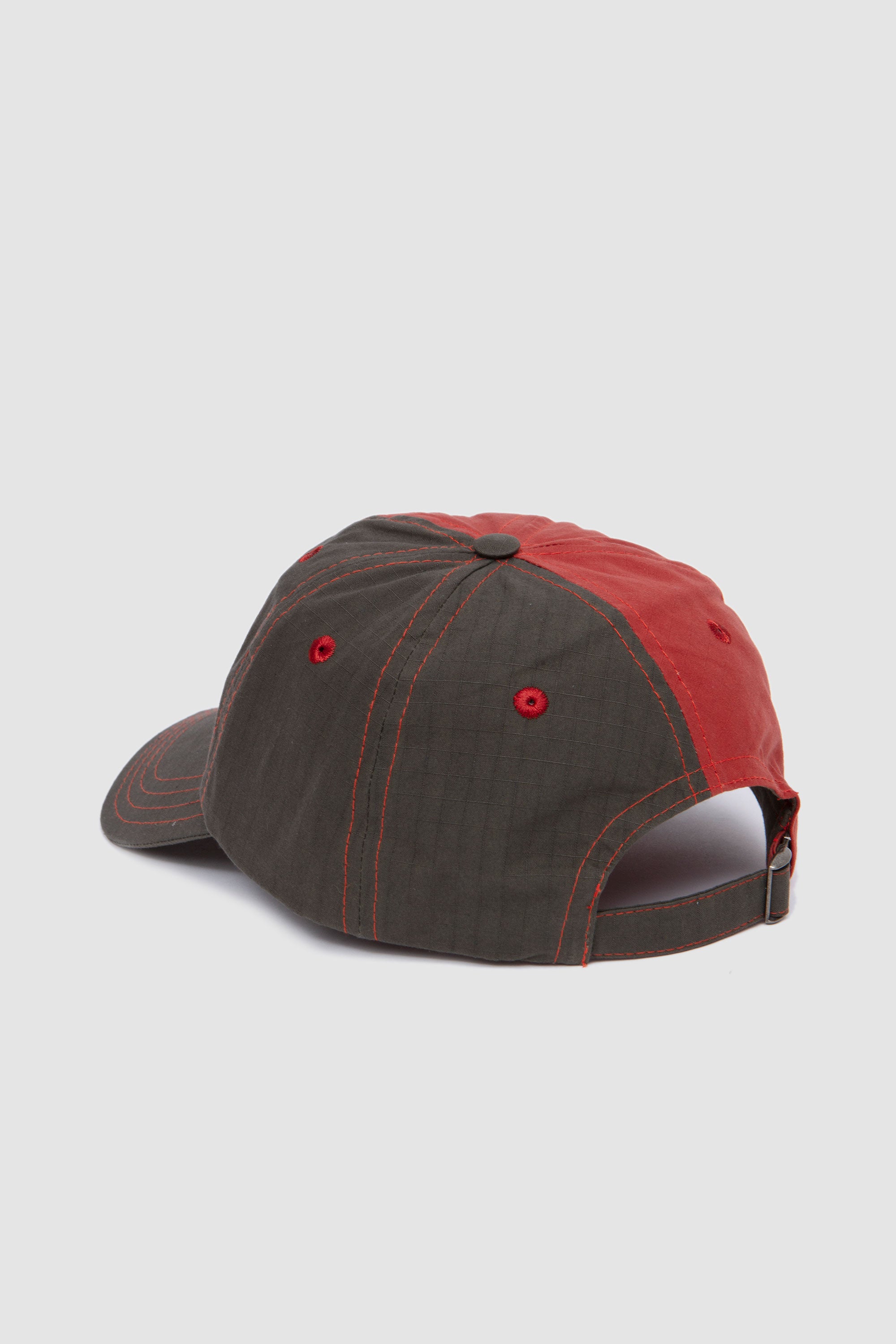 Two-Ton Ripstop Baseball Cap Red/ Olive