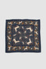 SPORTIVO STORE_Unicorn Print Wool-Silk Square Scarf Navy