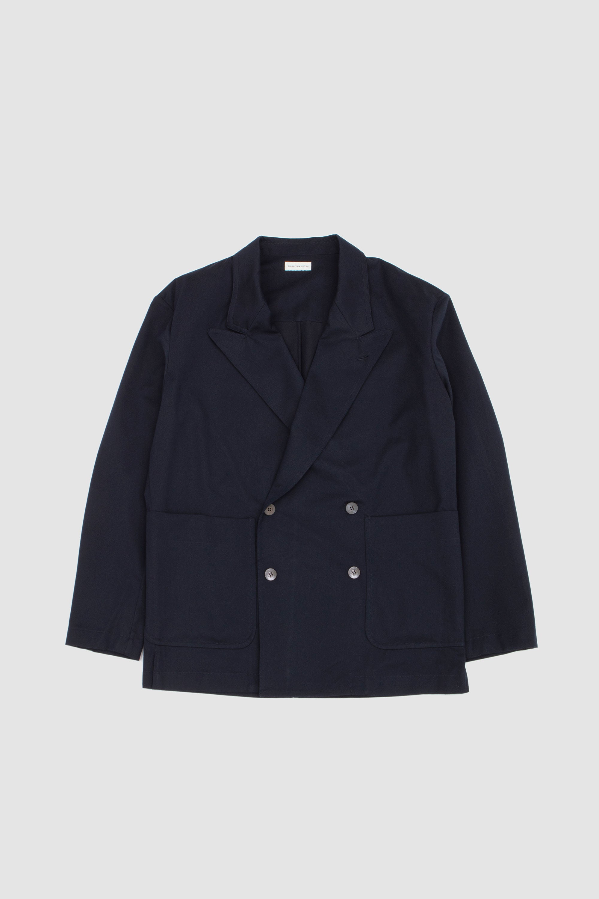 Caplans Blazer Shirt Navy_1