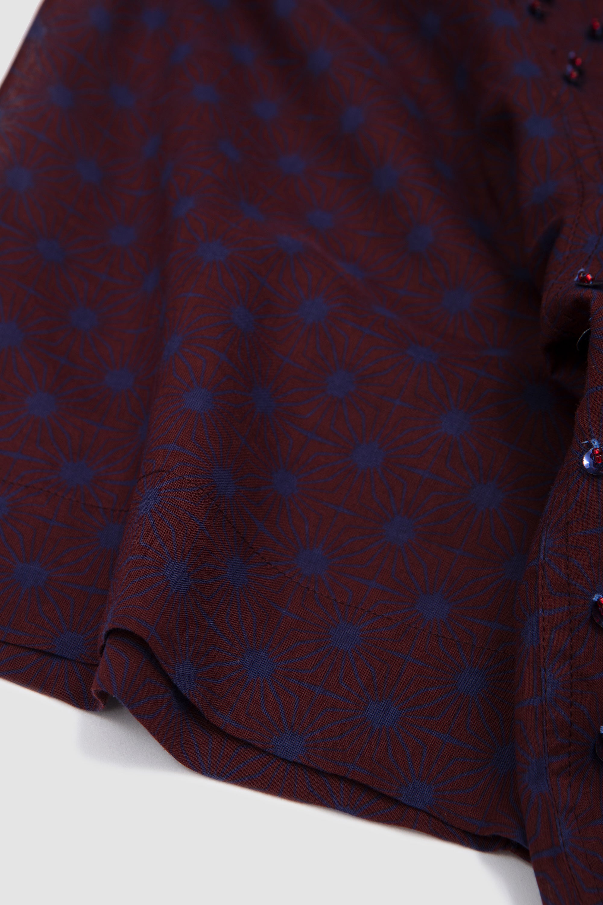 Cassidye Embellished Shirt Burgundy_3