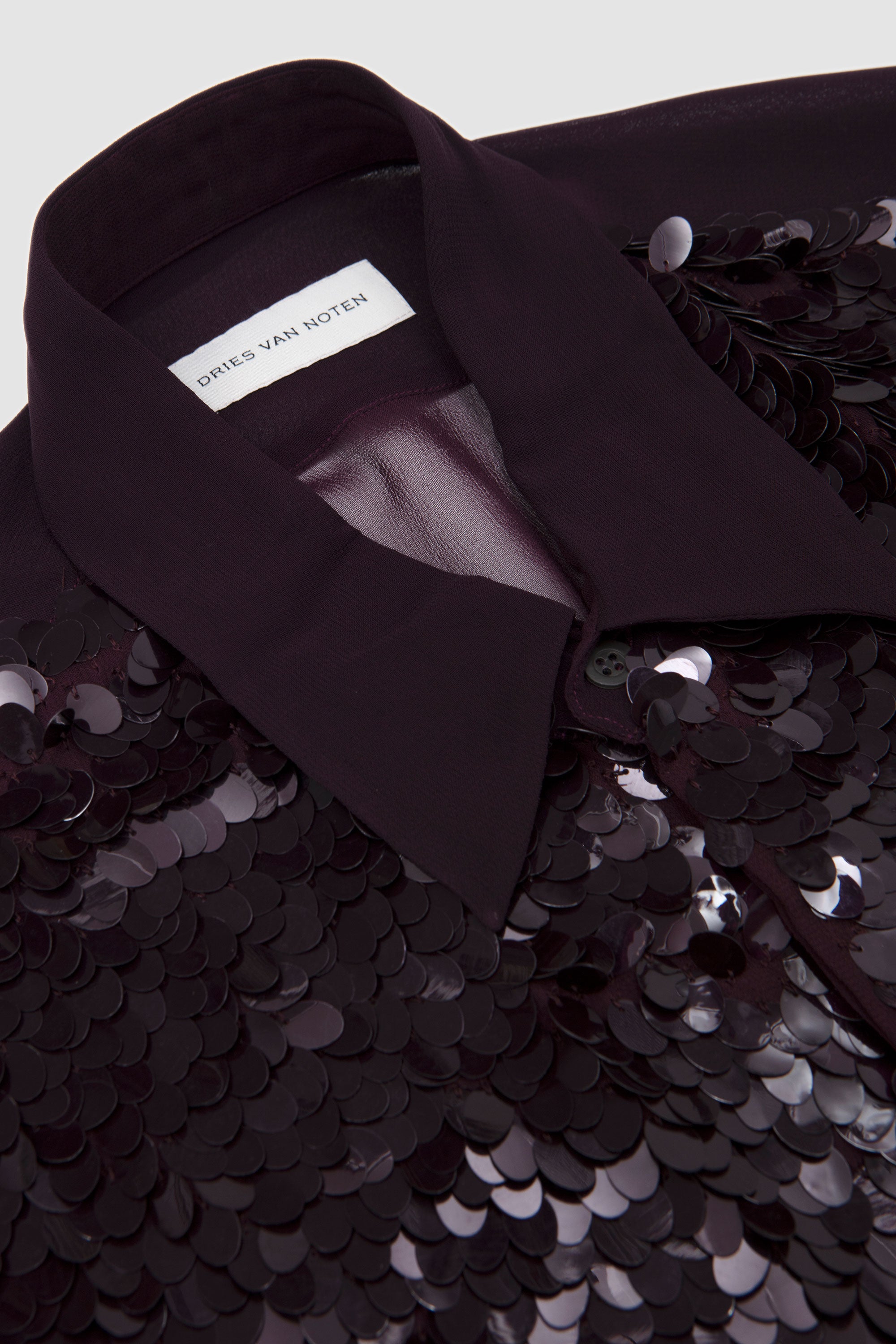 Curles Embroidery Shirt Burgundy