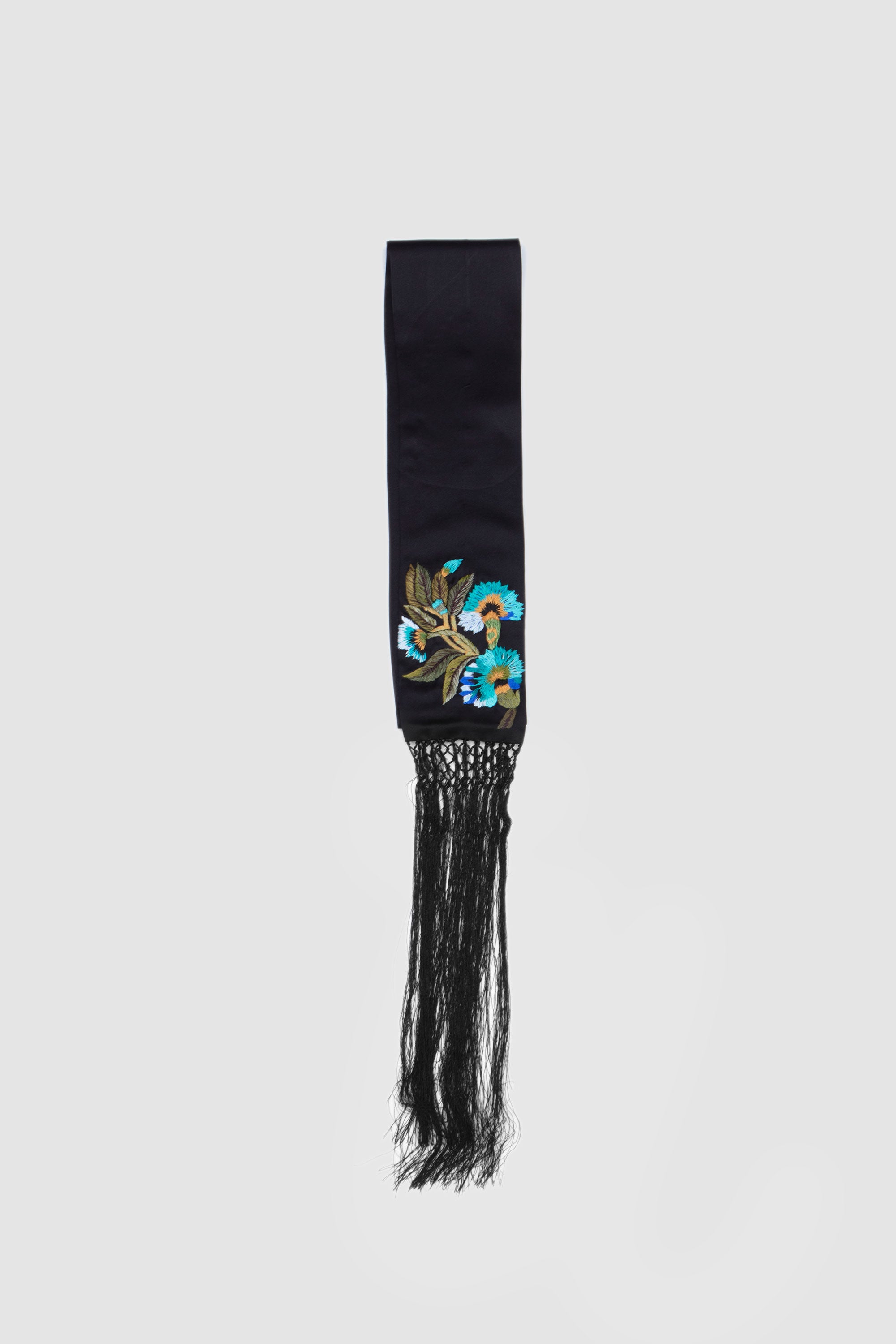 Fanis Embroidery Scarf Black