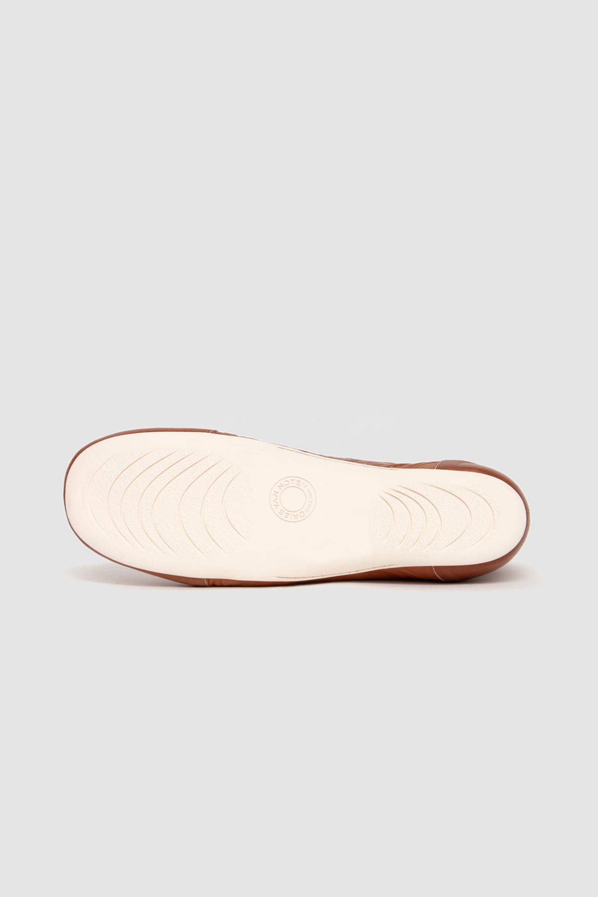 Leather Ballerina Sneakers Cognac_8