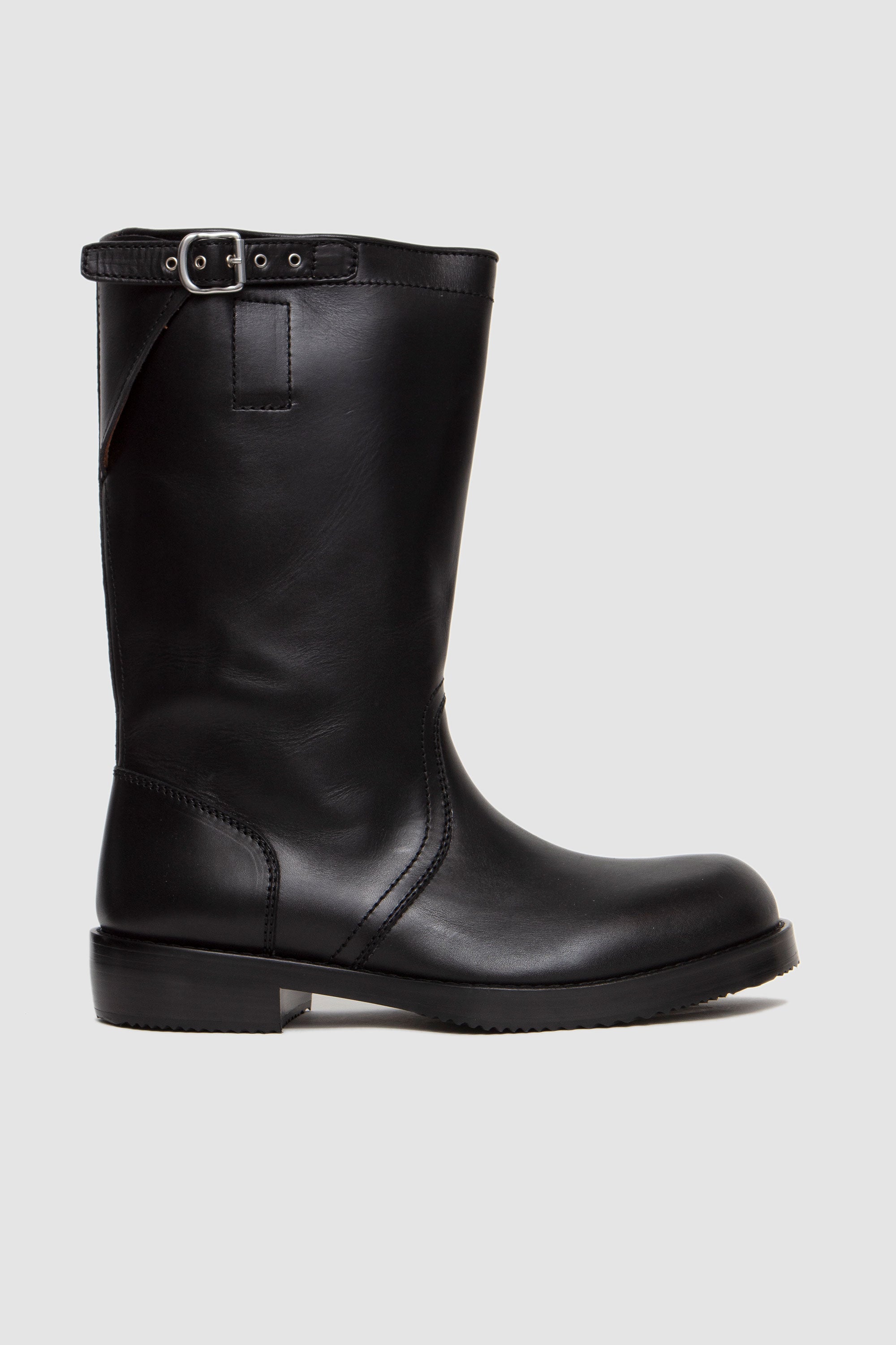 Leather Biker Boots Black_1