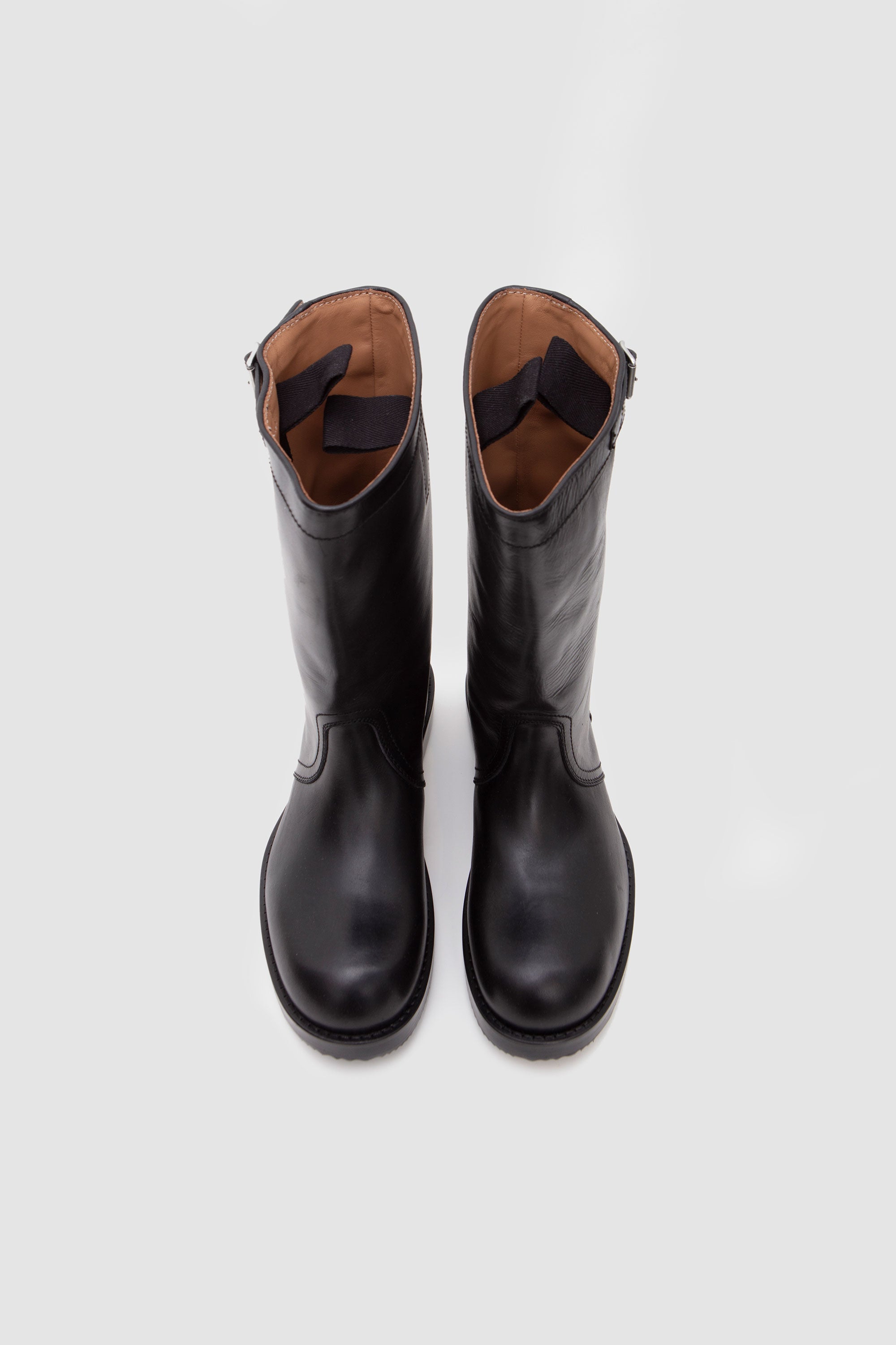 Leather Biker Boots Black_3