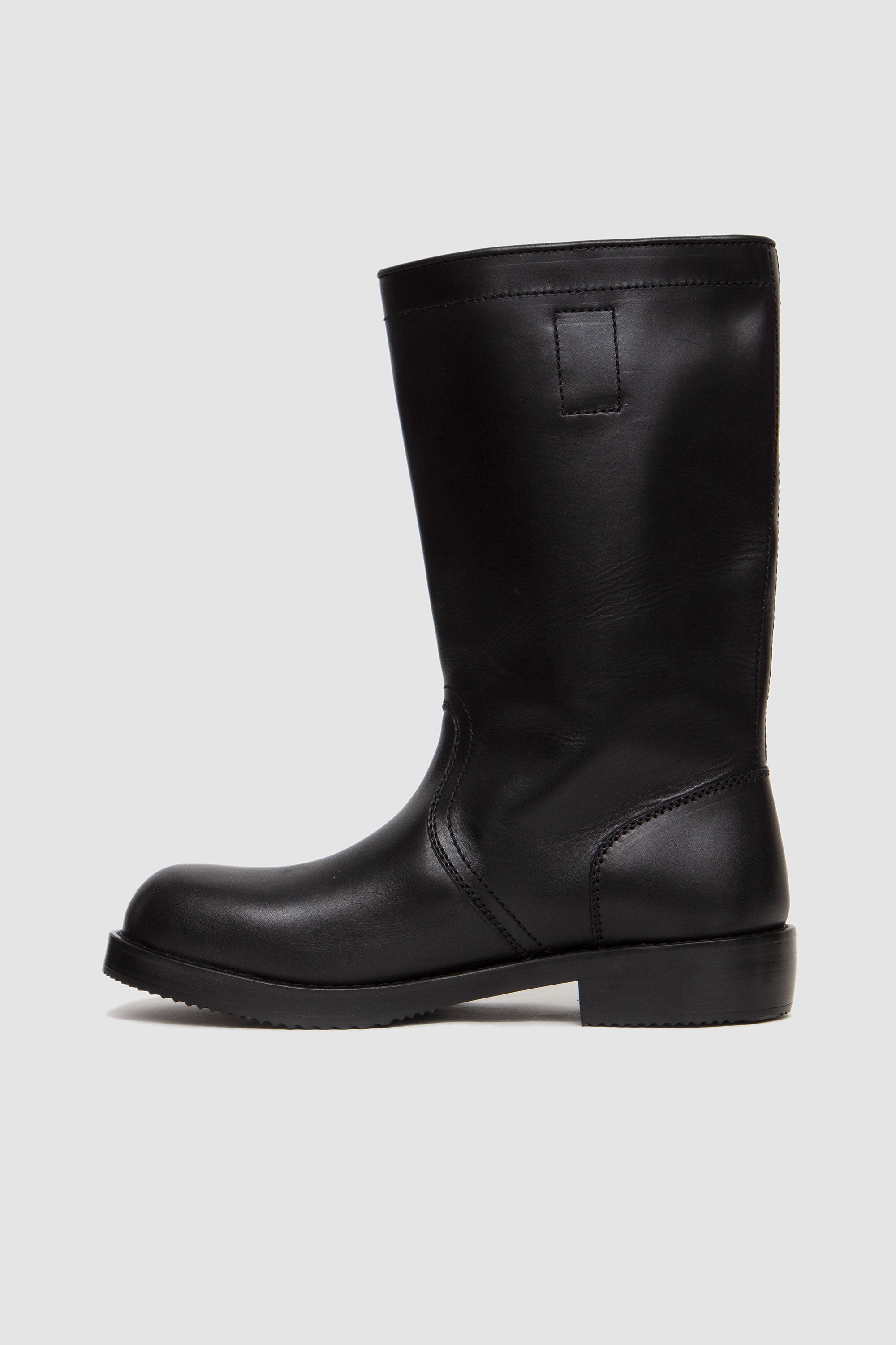 Leather Biker Boots Black_4