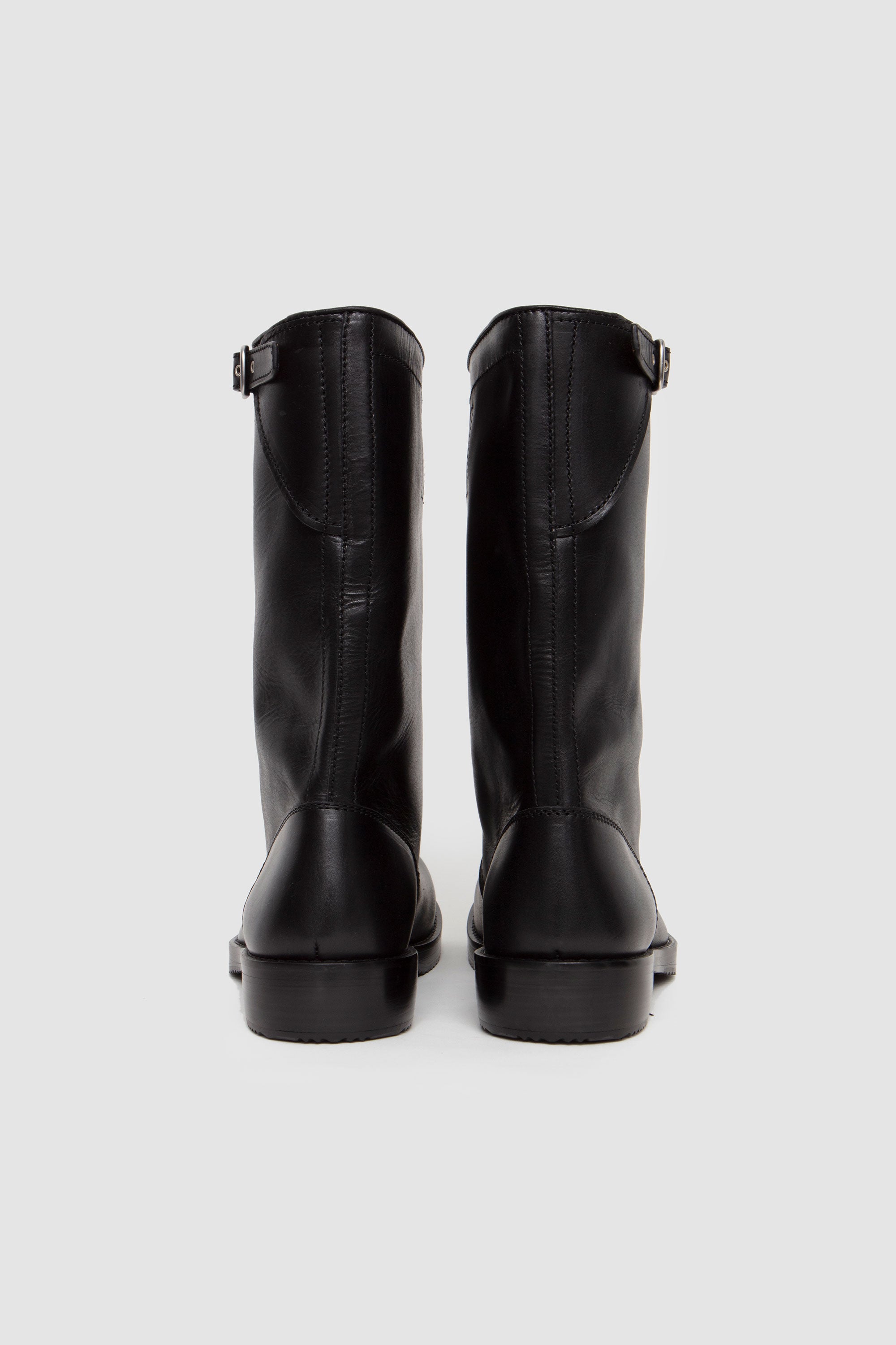 Leather Biker Boots Black_7