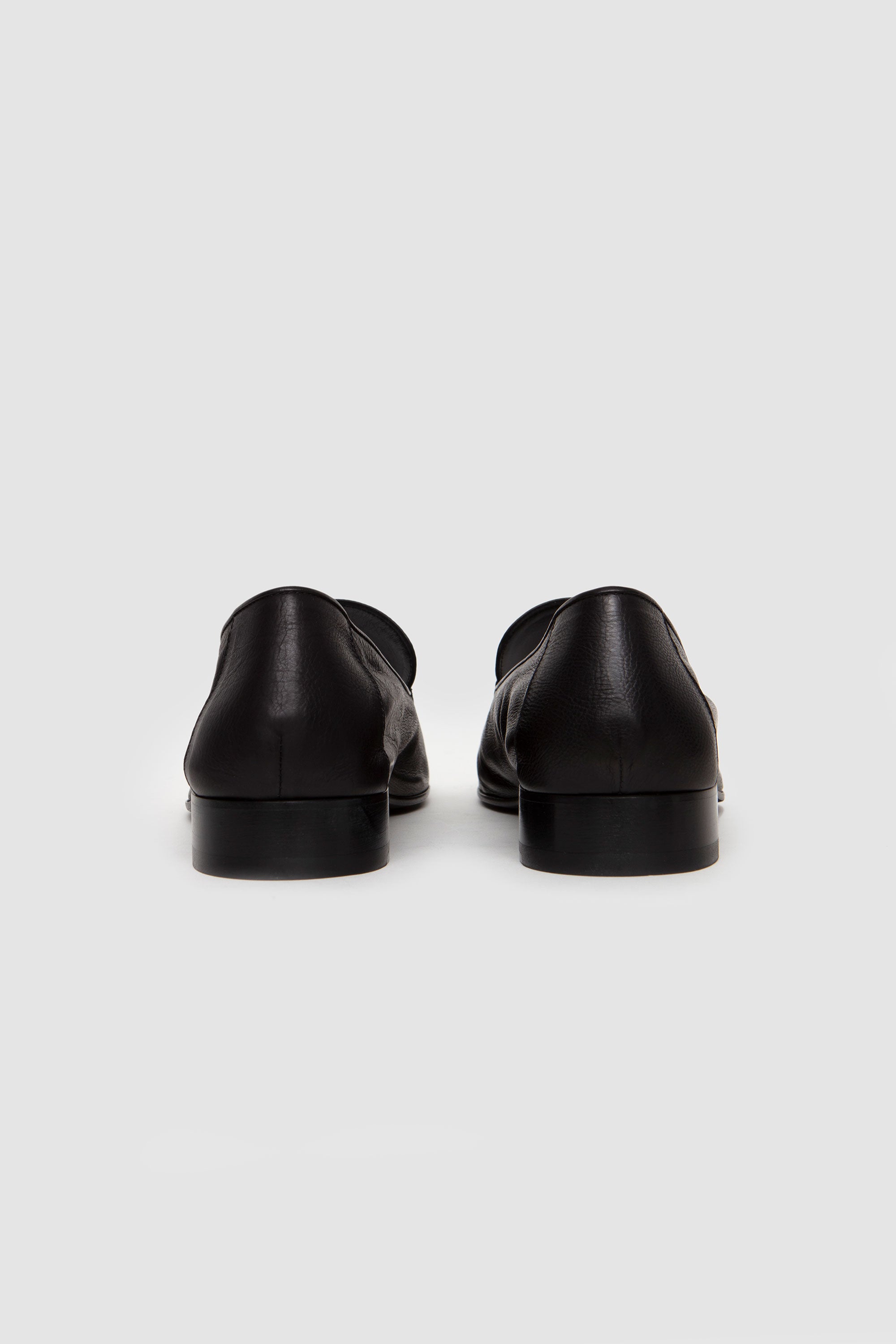 Leather Slip-On Shoes Black_7