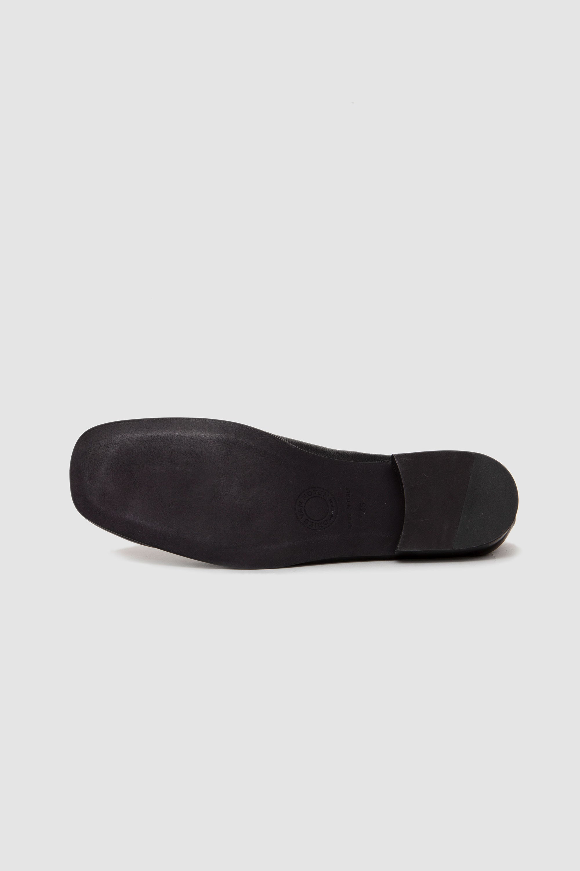 Leather Slip-On Shoes Black_8