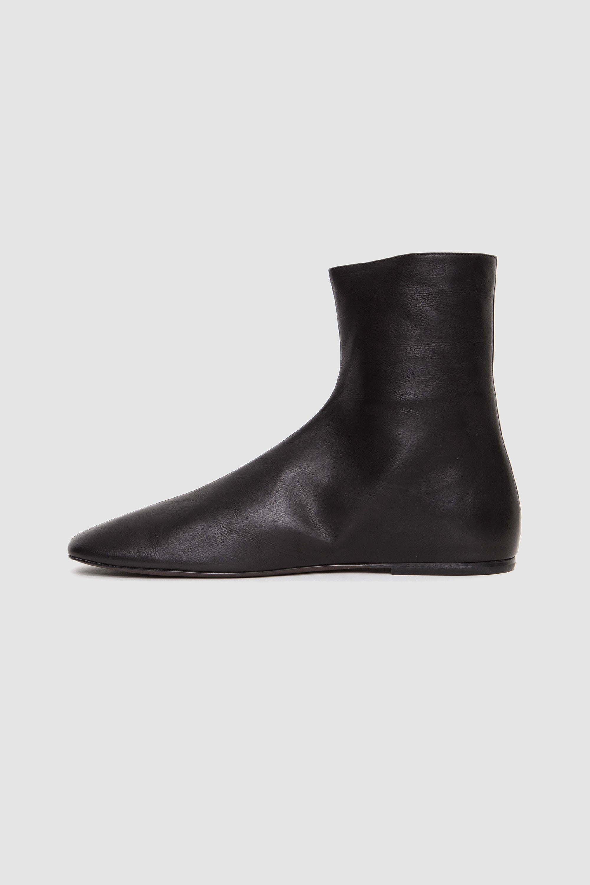 Leather Sock Boots Black_4