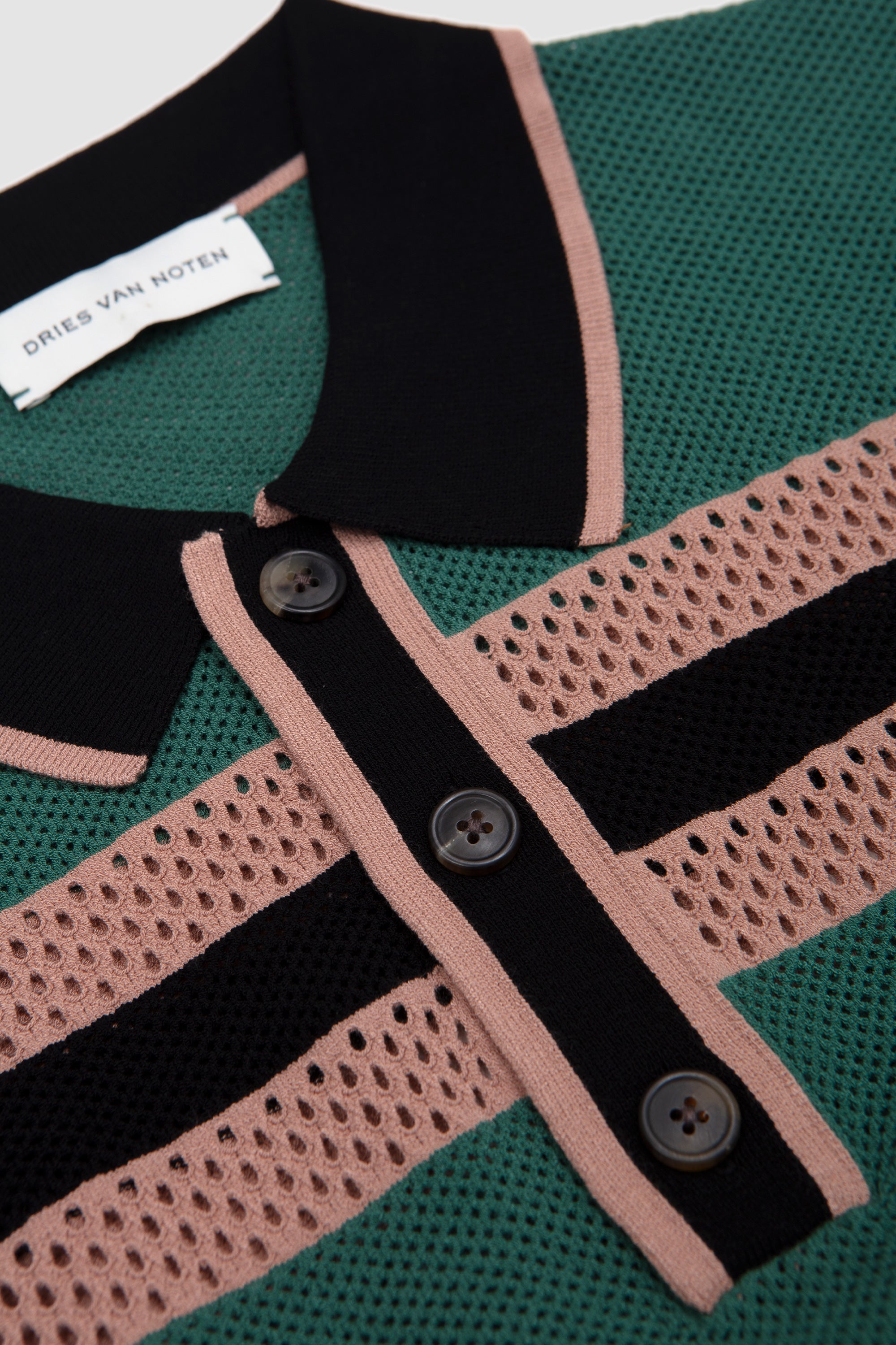 Mercy Stripe Polo Pine