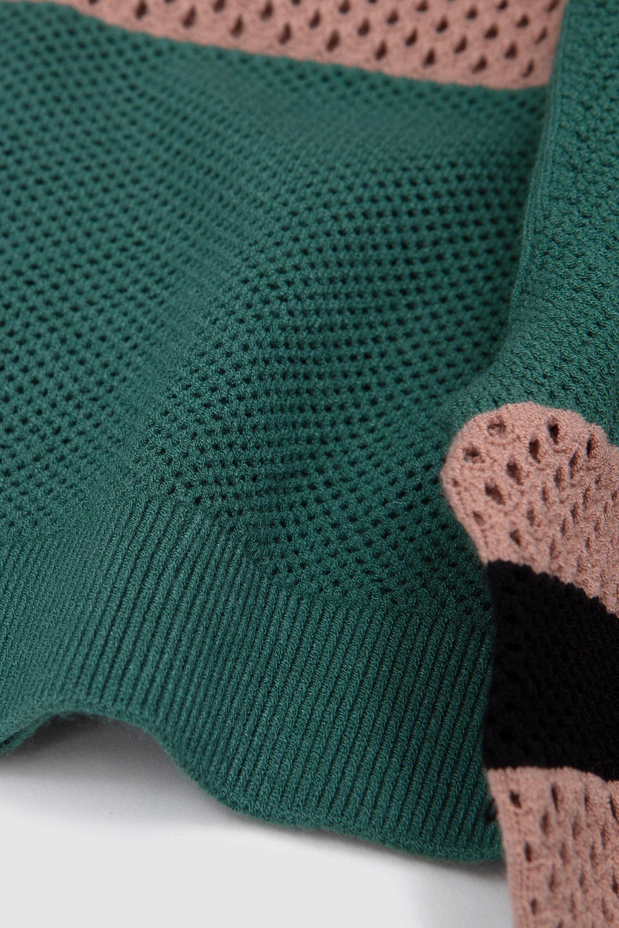 Mercy Stripe Polo Pine