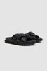 SPORTIVO STORE_Padded Leather Braid Sandals Black_3
