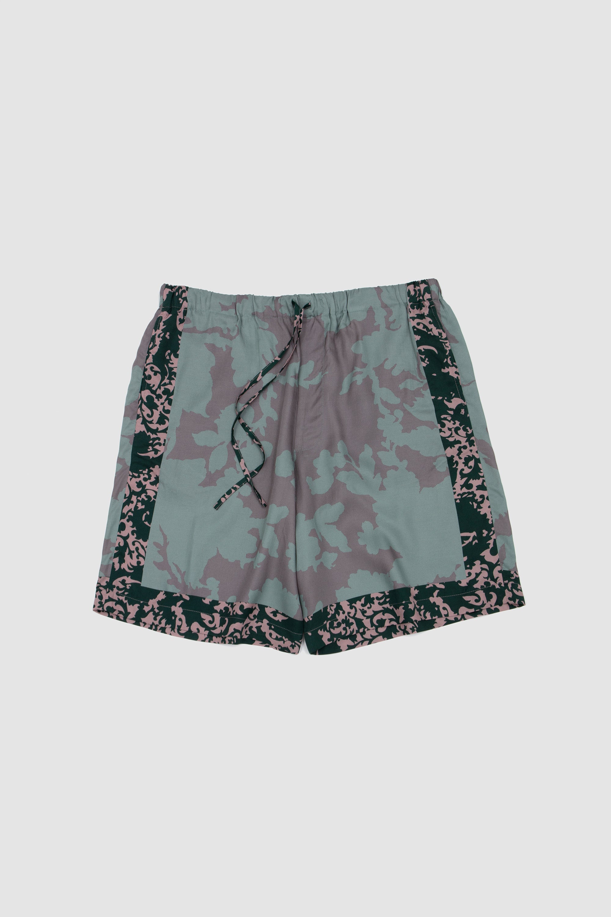 SPORTIVO [Wool kid mohair hop sack shorts burgundy]
