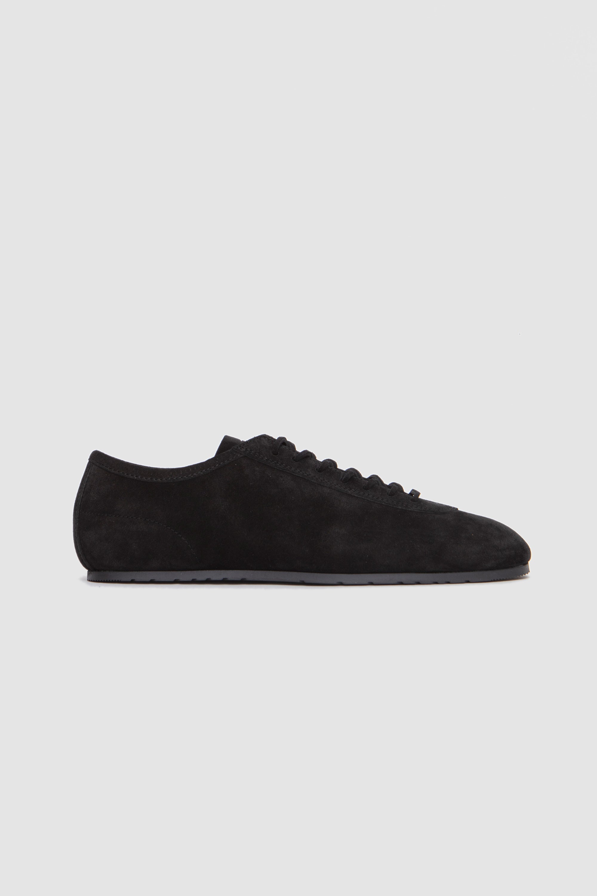 Suede Minimal Sneakers Black
