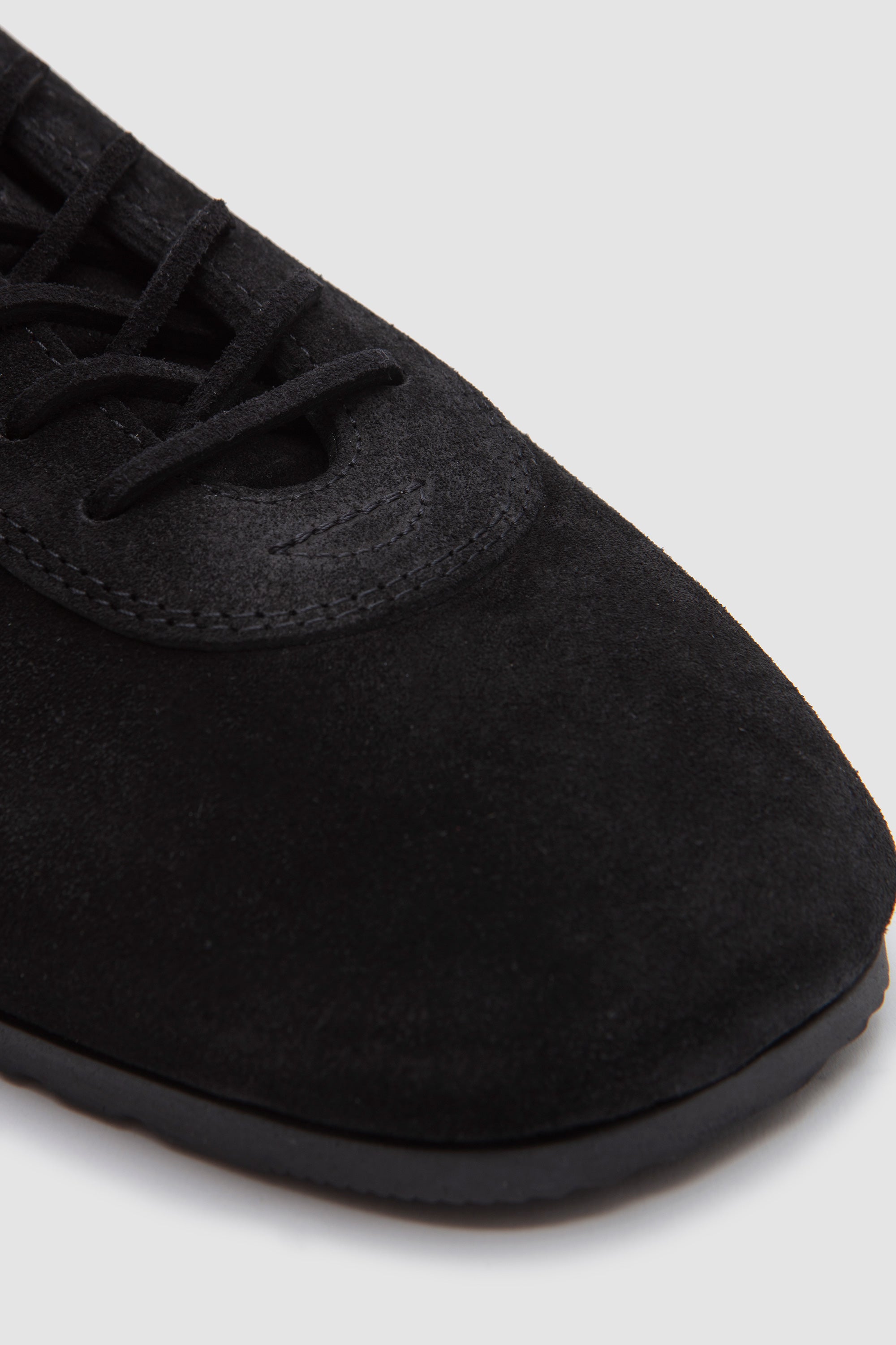 Suede Minimal Sneakers Black_5