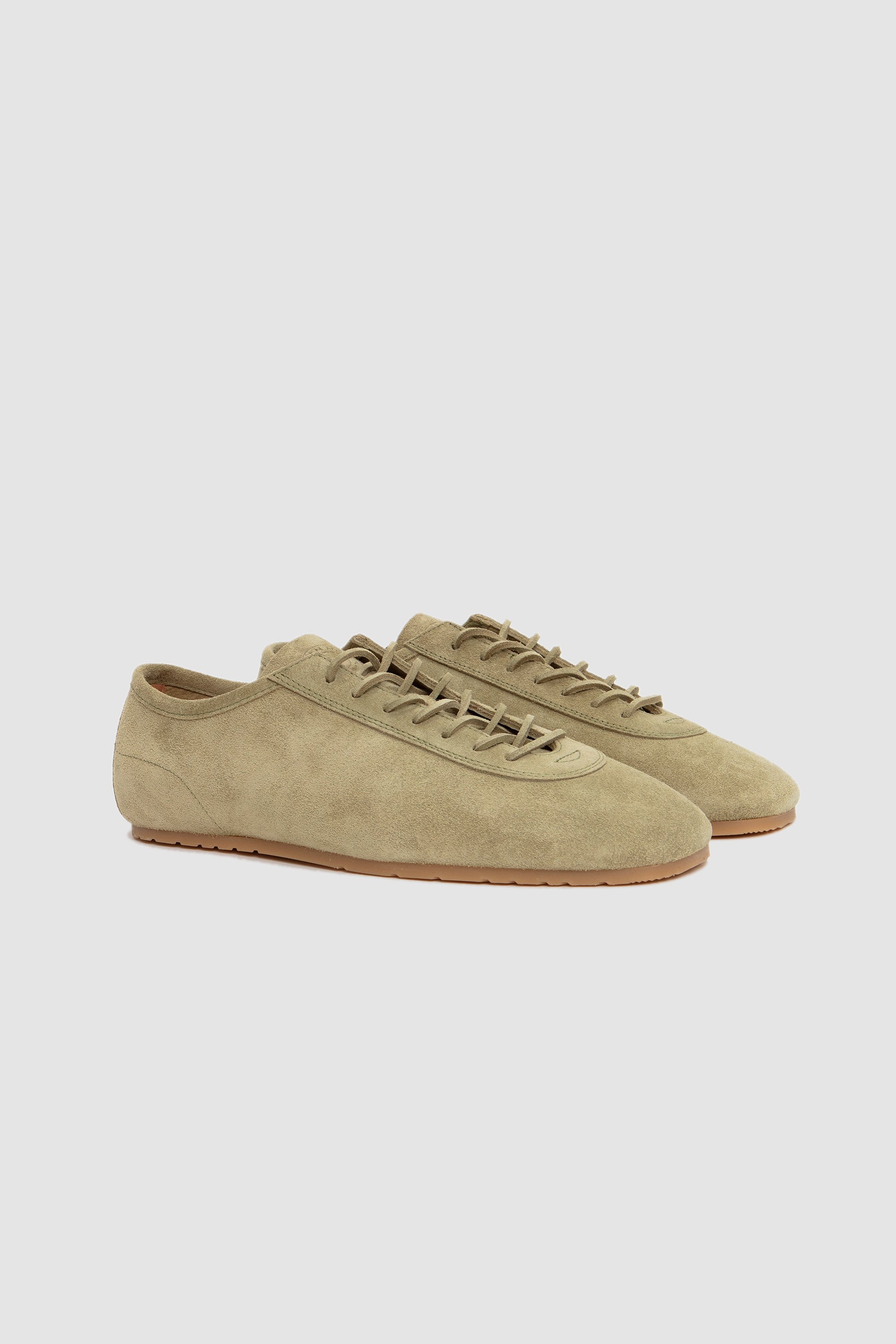 Suede Minimal Sneakers Light Khaki