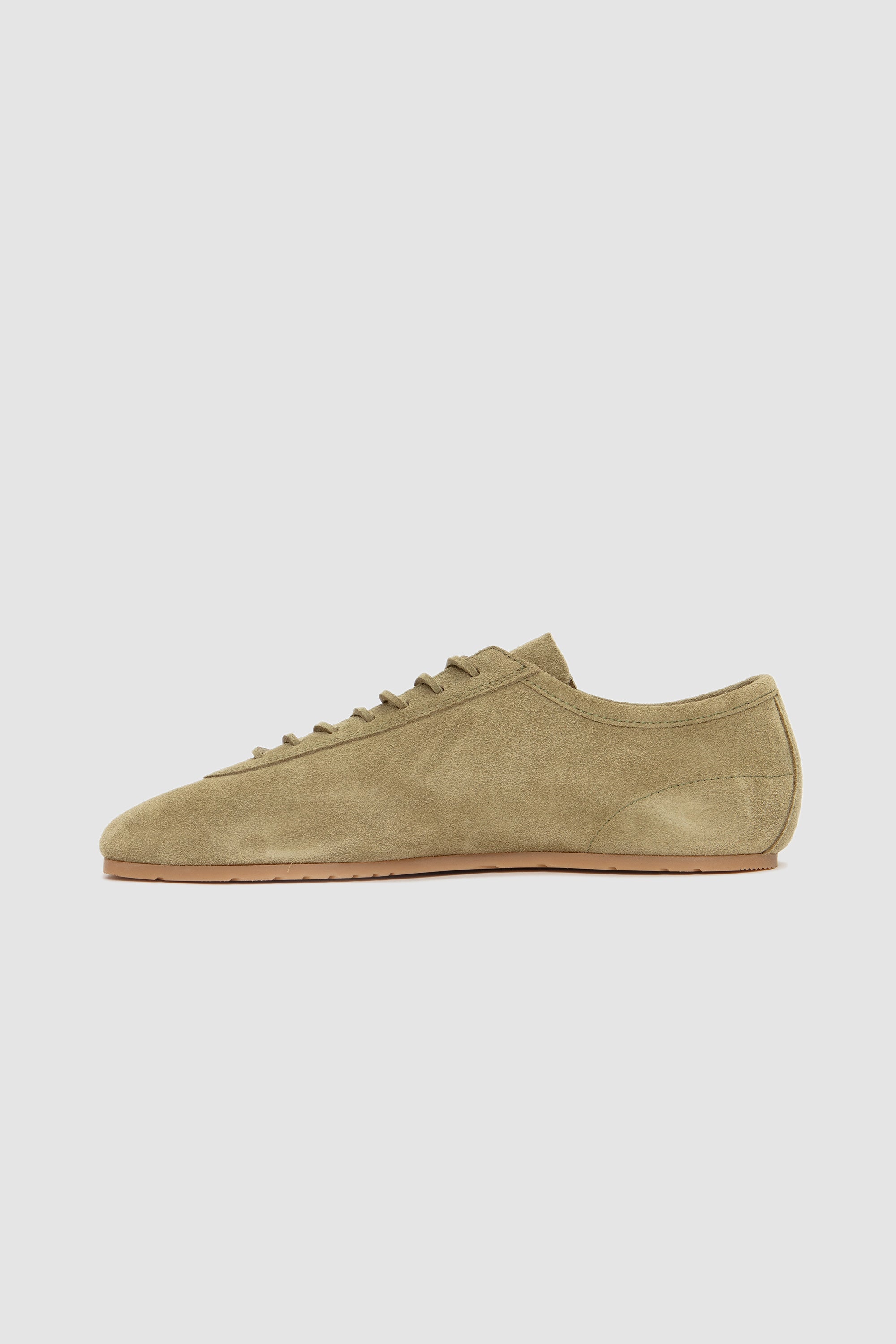 Suede Minimal Sneakers Light Khaki_4