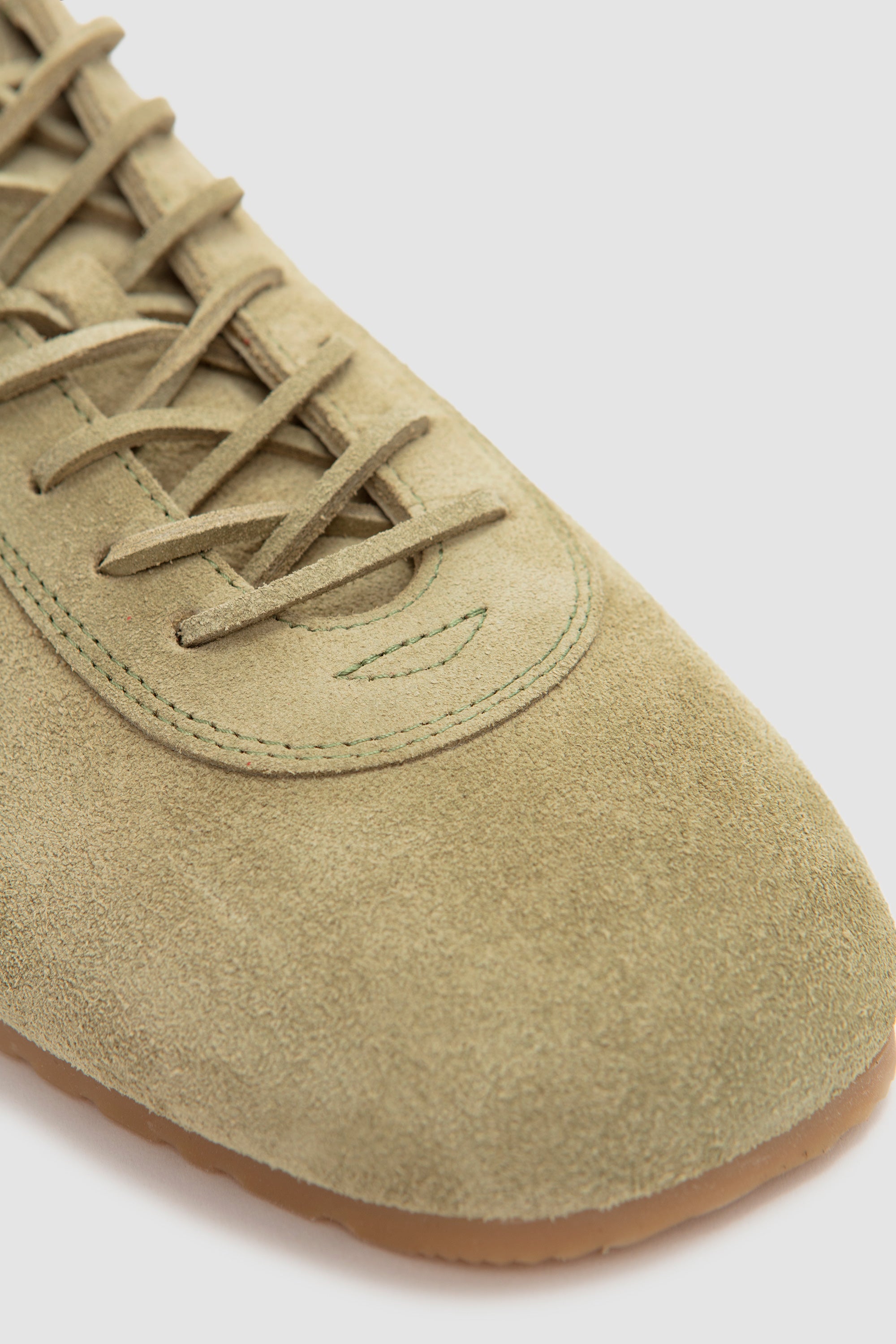 Suede Minimal Sneakers Light Khaki_5