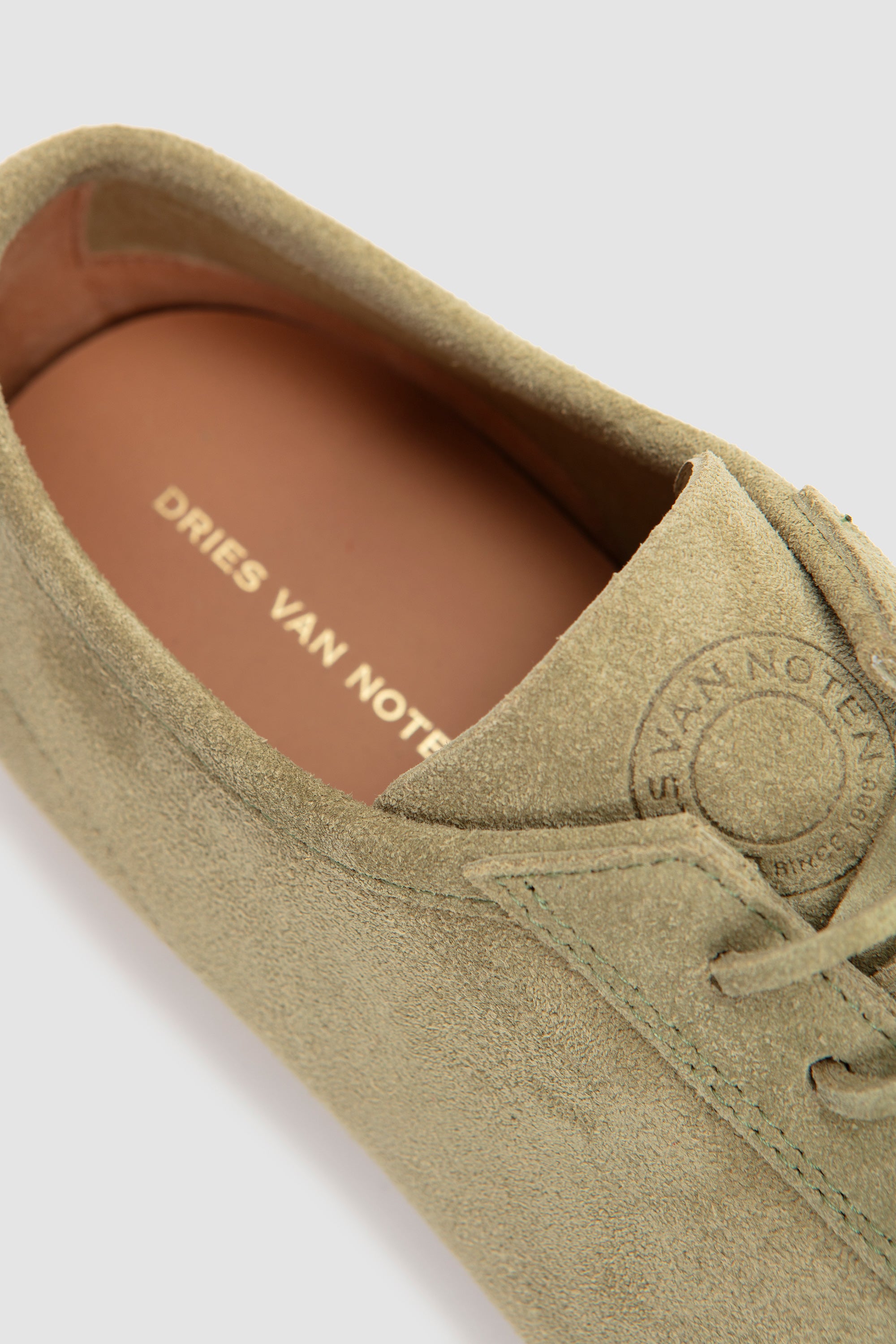 Suede Minimal Sneakers Light Khaki_6