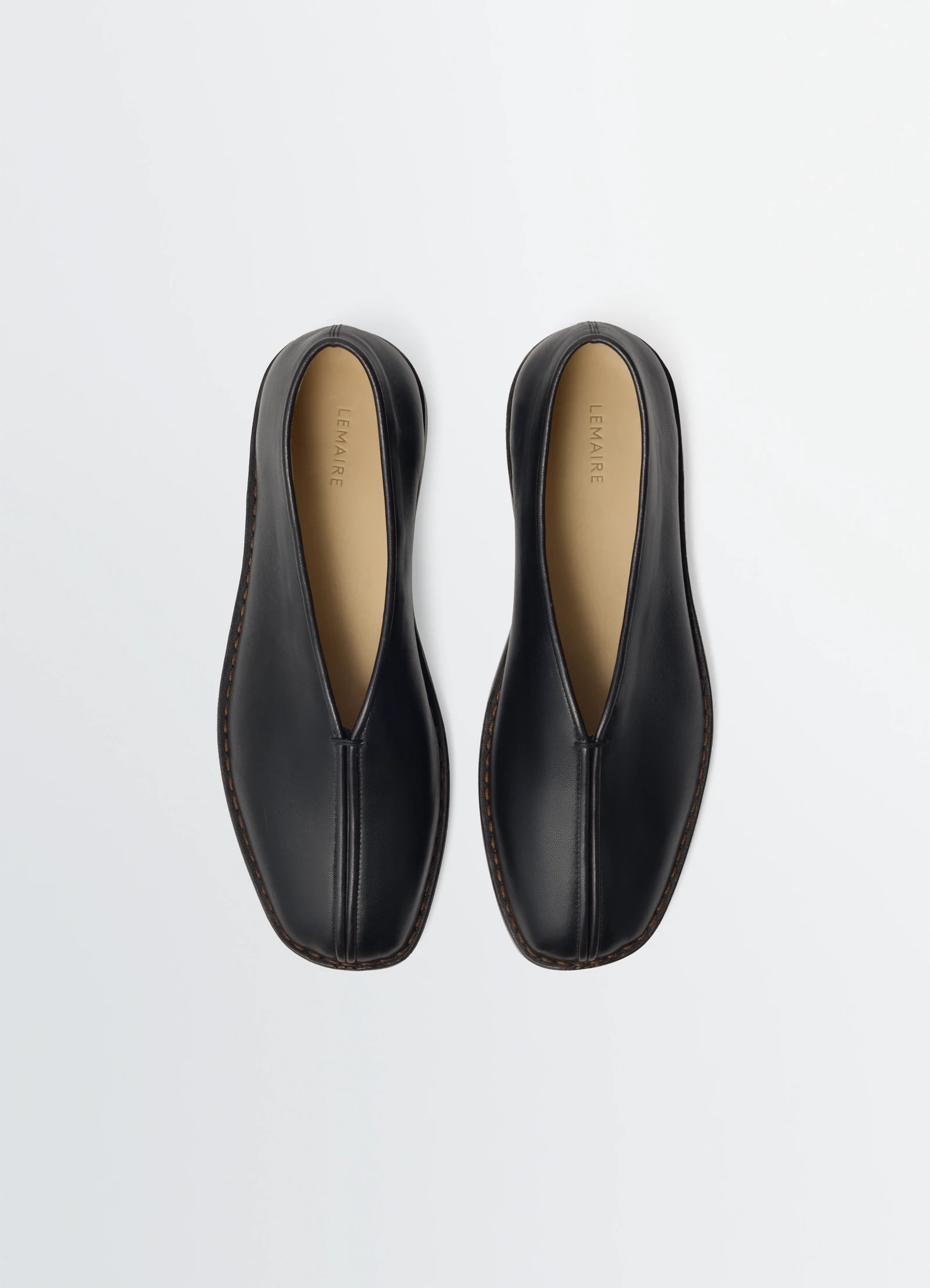 Flat Piped Slippers Black/ Dark Chocolate_3