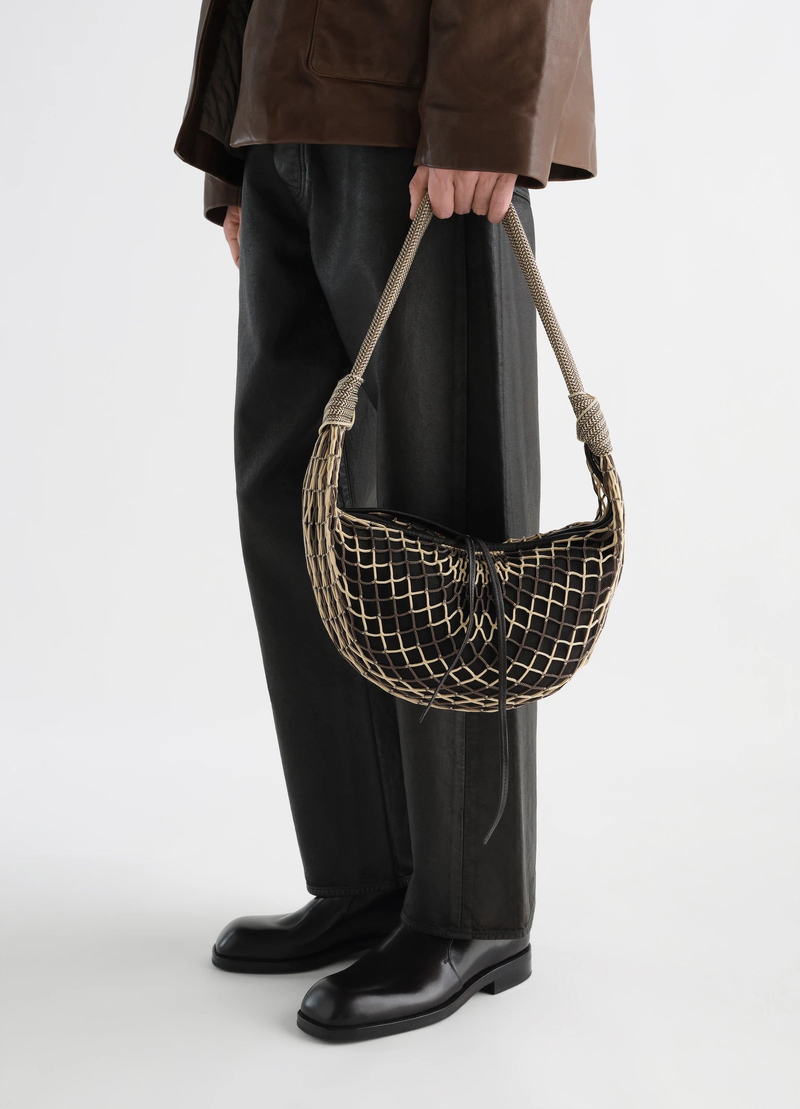 Fortune Croissant Filt Bag Light Beige/ Marron Glace