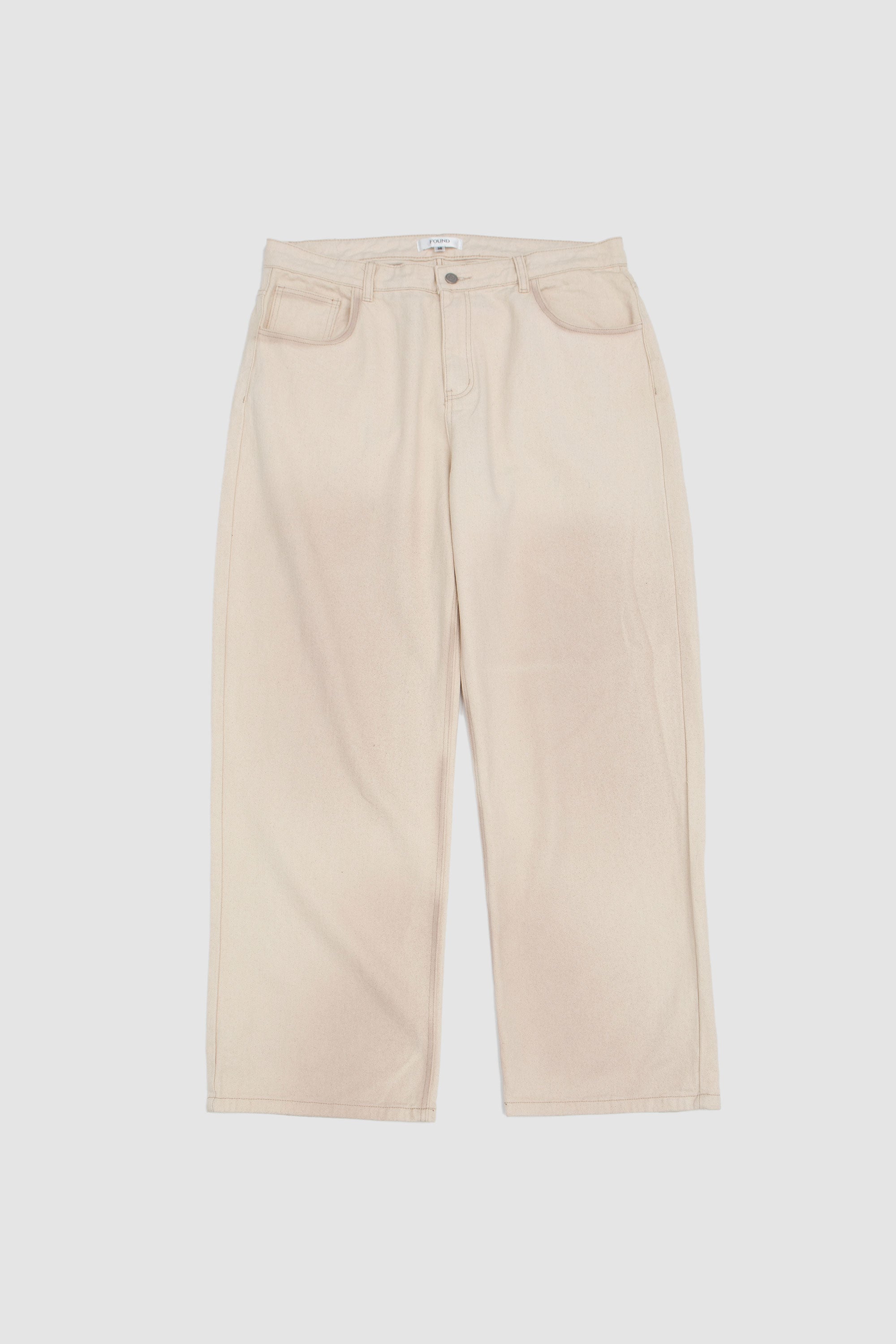 Lacy Baggy Jeans Antique White