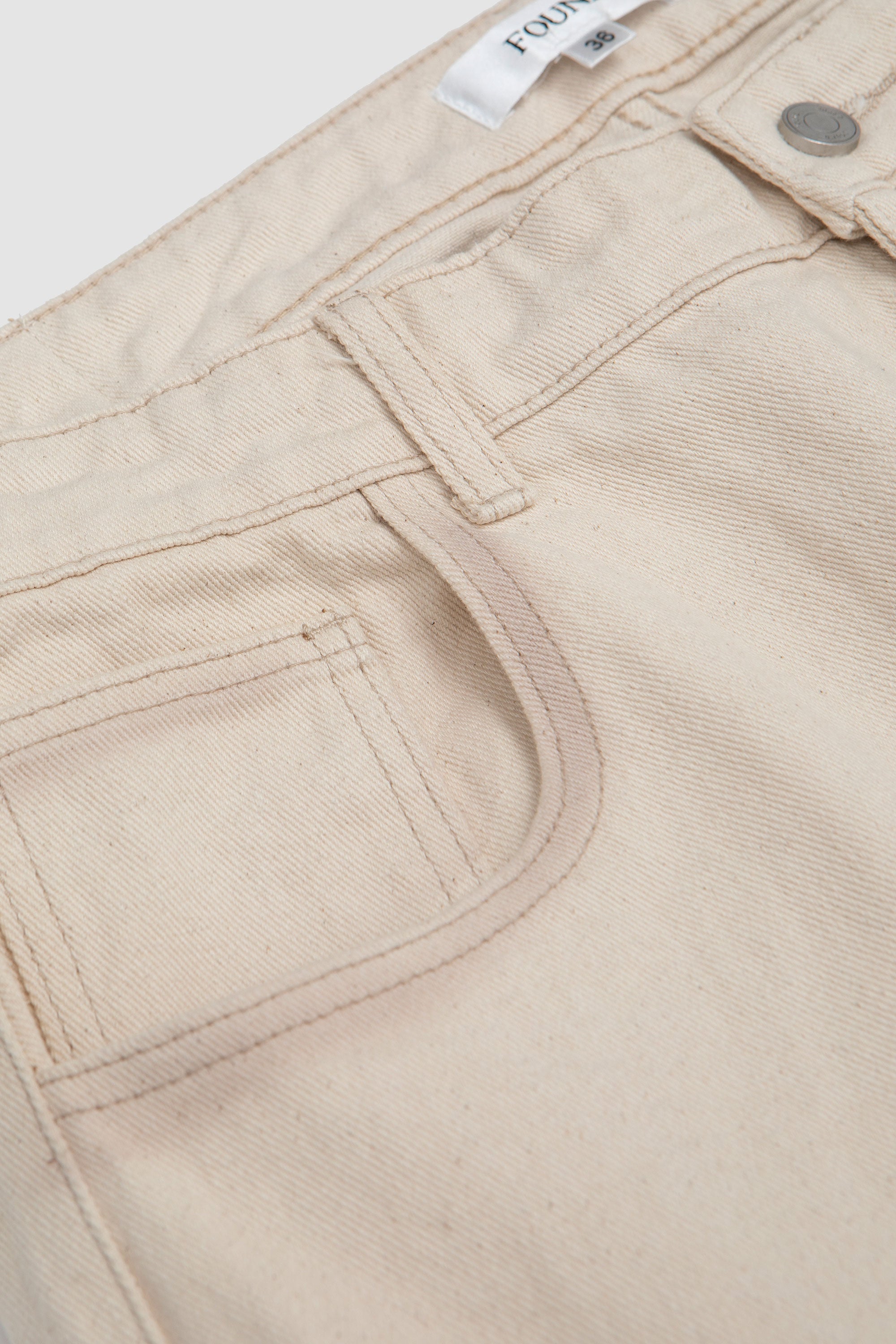 Lacy Baggy Jeans Antique White