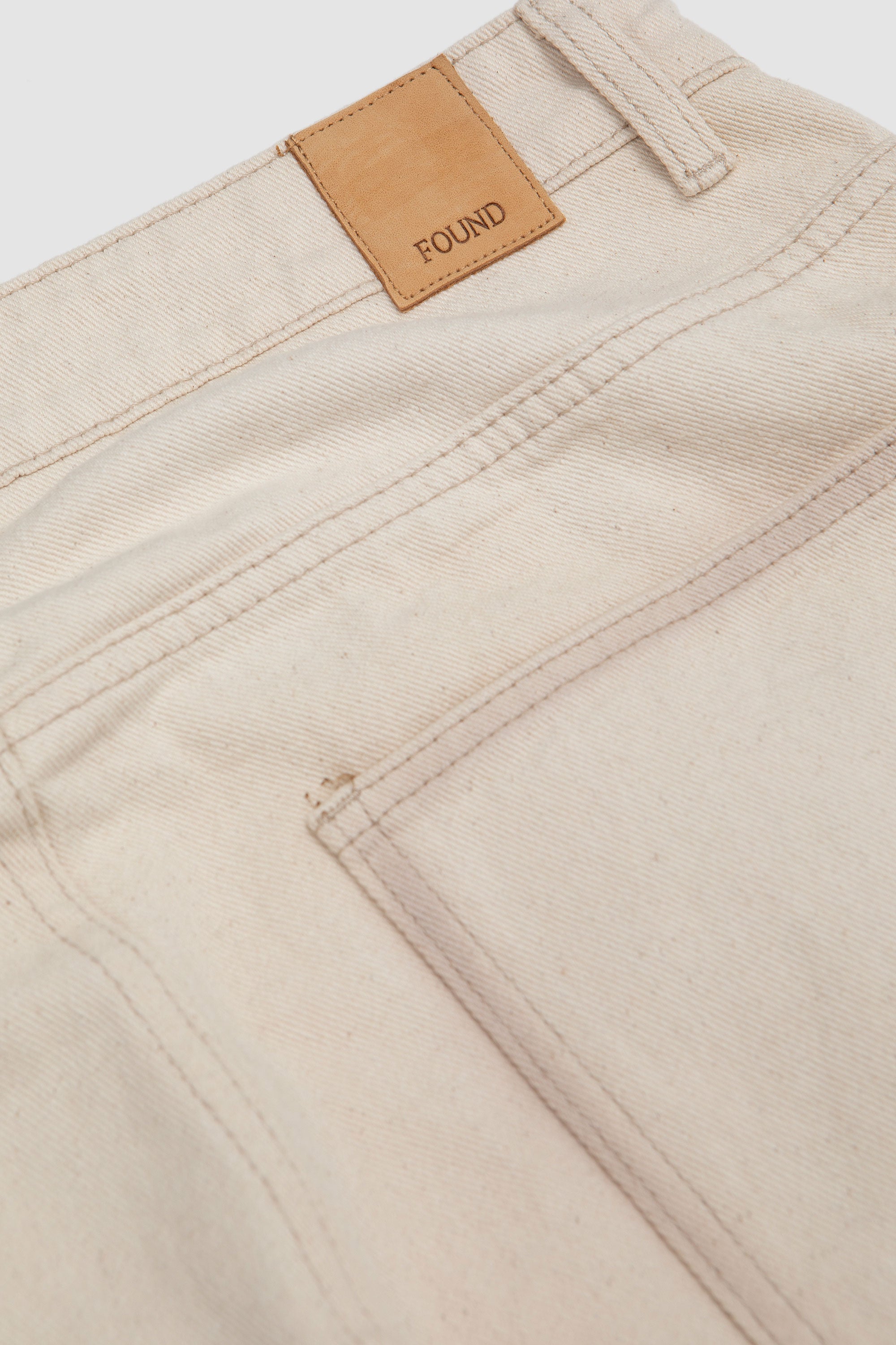 Lacy Baggy Jeans Antique White