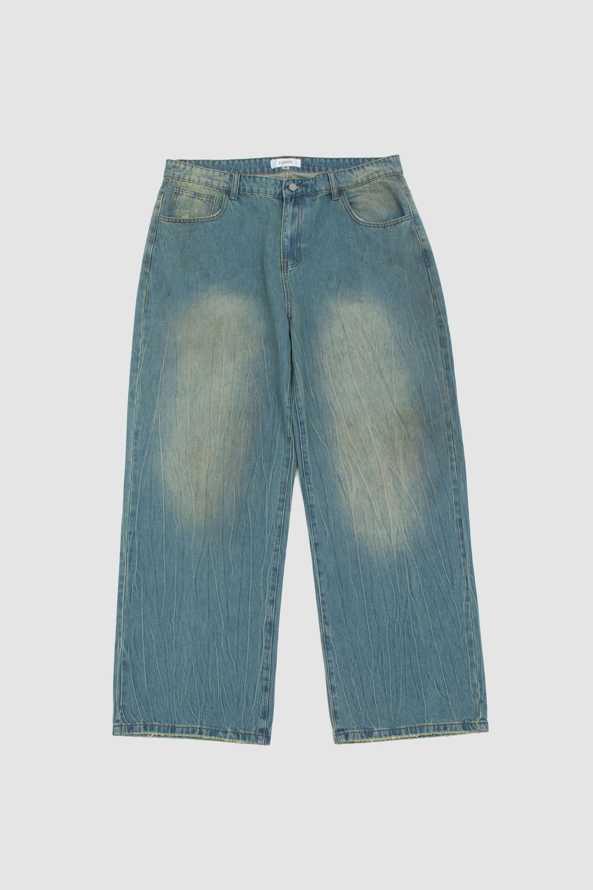 Auralee Selvedge Faded Heavy Denim Painter Pants - Faded