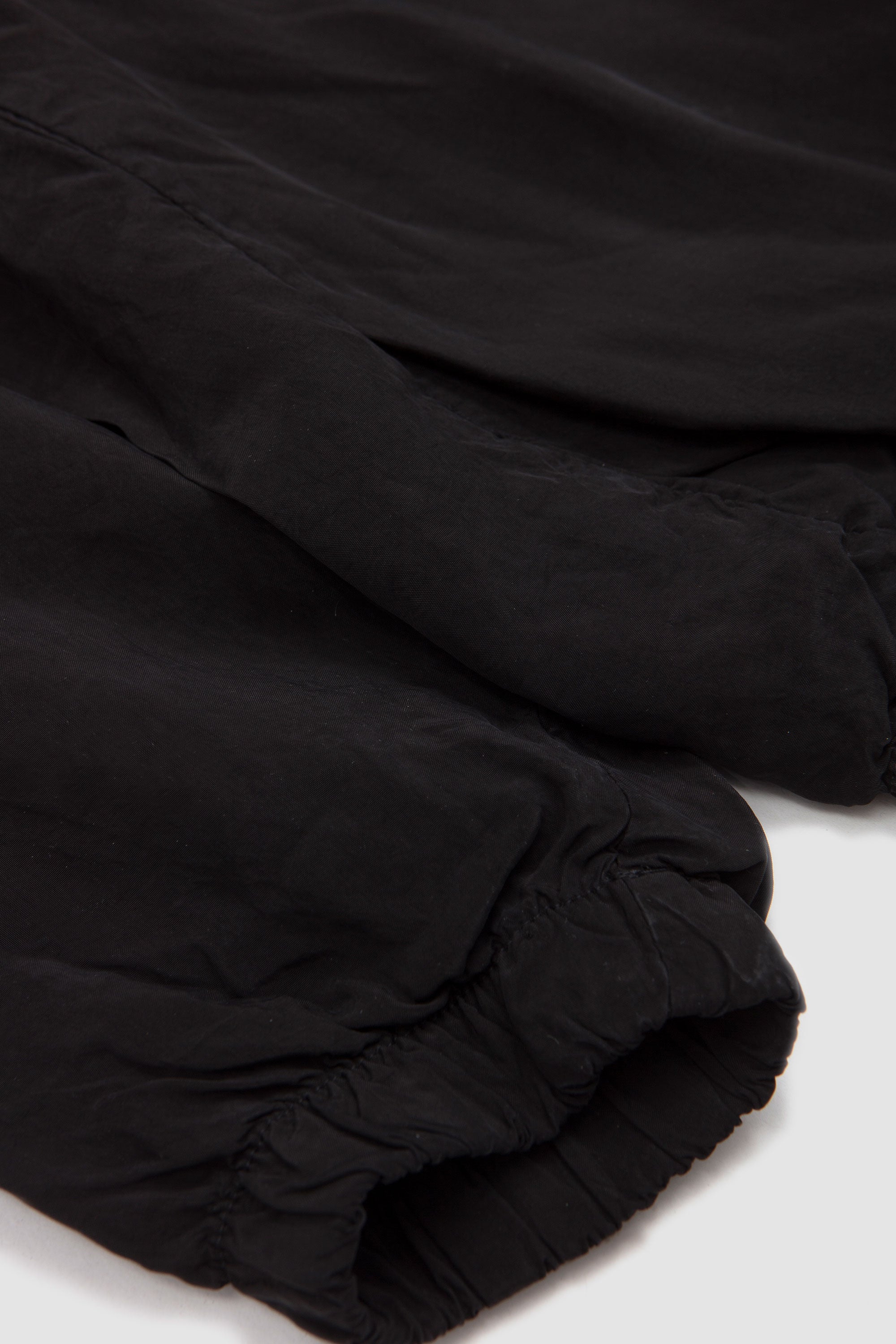 No.216 Double Cupro Hooded Zipper Jacket Black_3