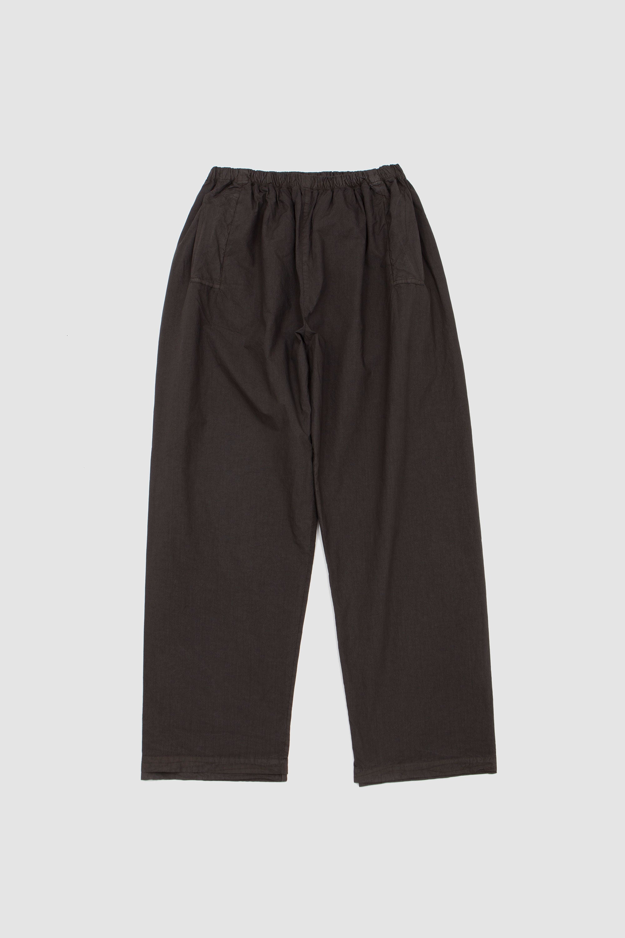 NO-287 Poplin Double Flap Pocket Trousers Brown_1