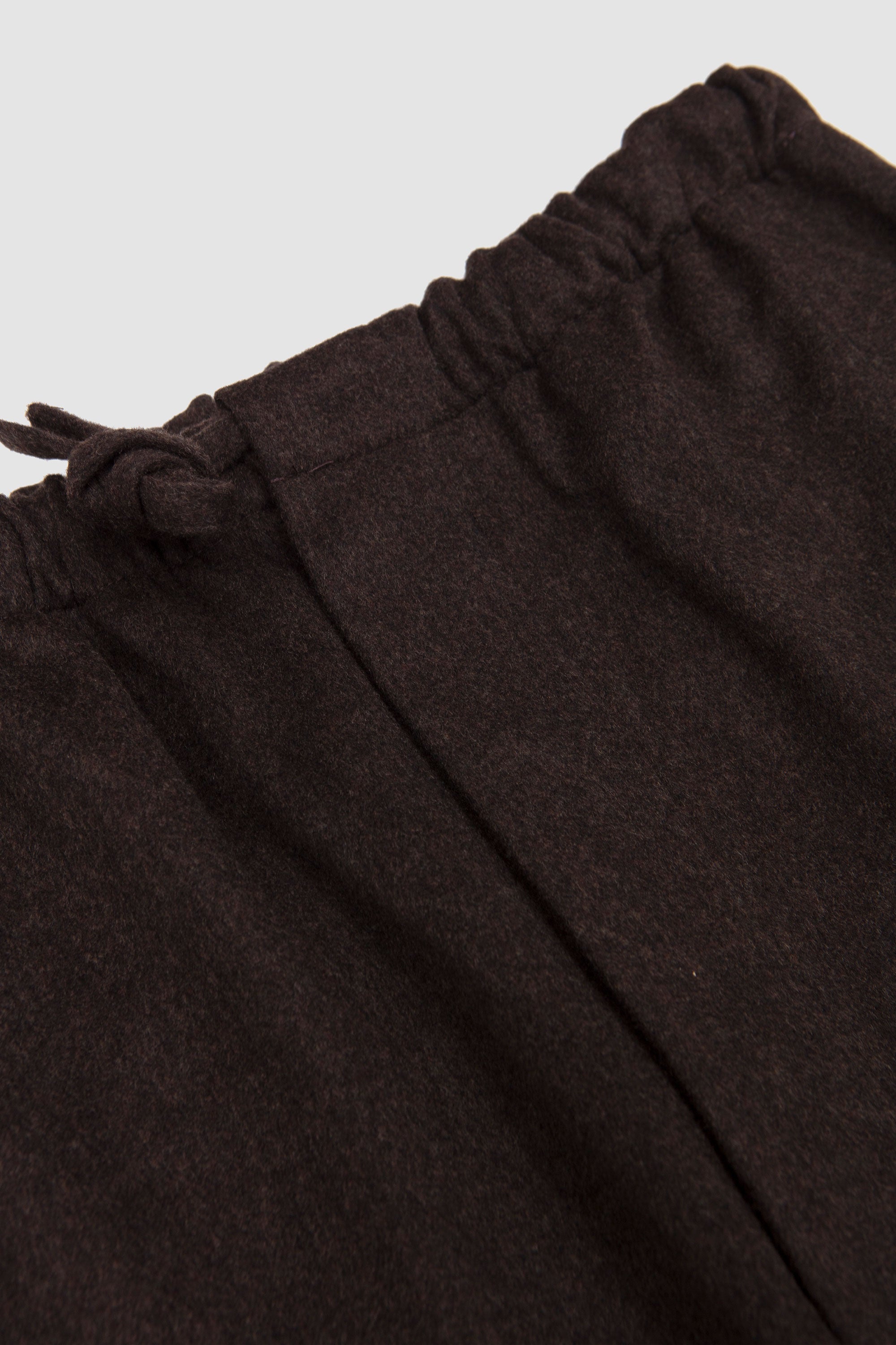 NO.288 Heavy Wool Drawstring Trousers Brown_2