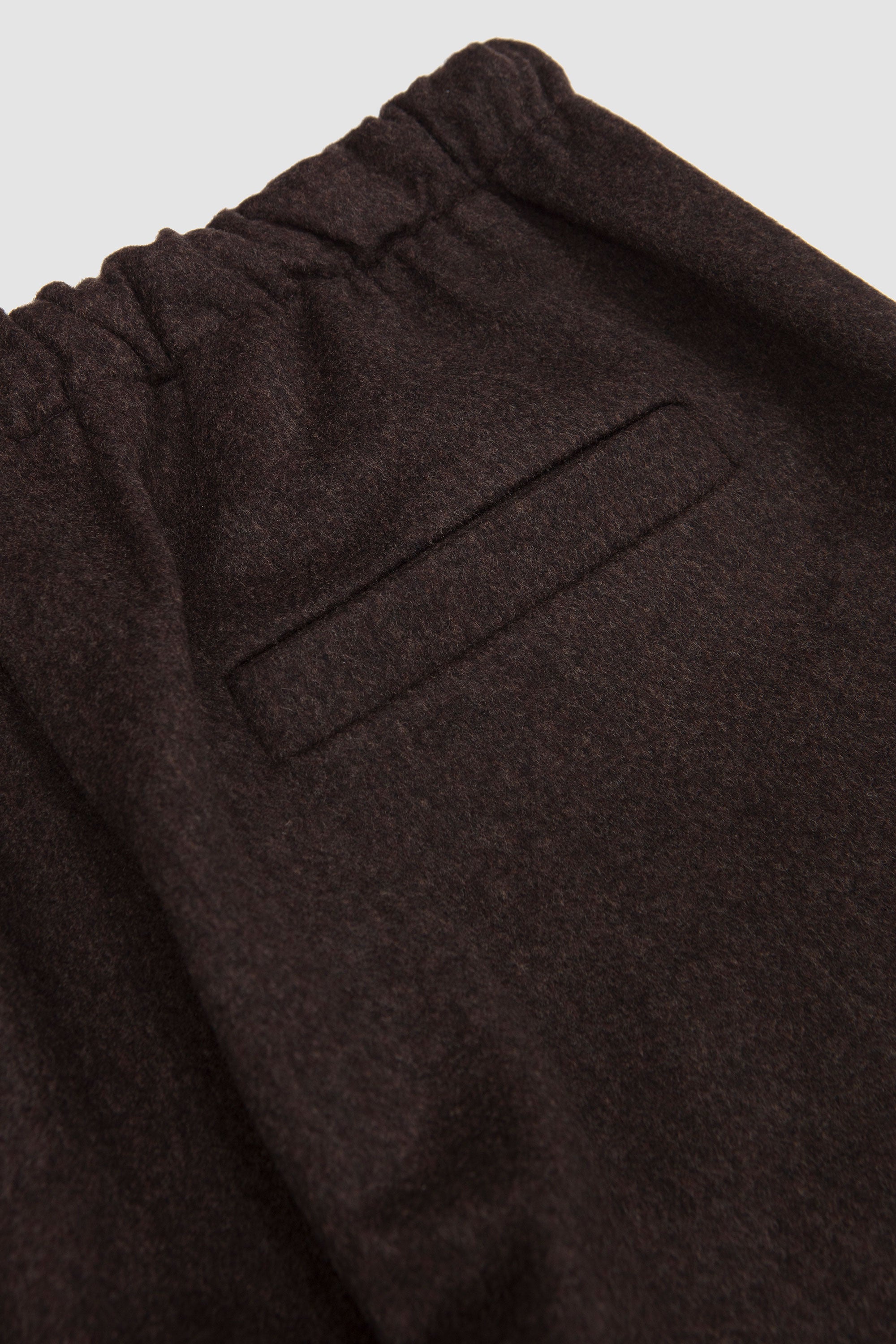 NO.288 Heavy Wool Drawstring Trousers Brown_3