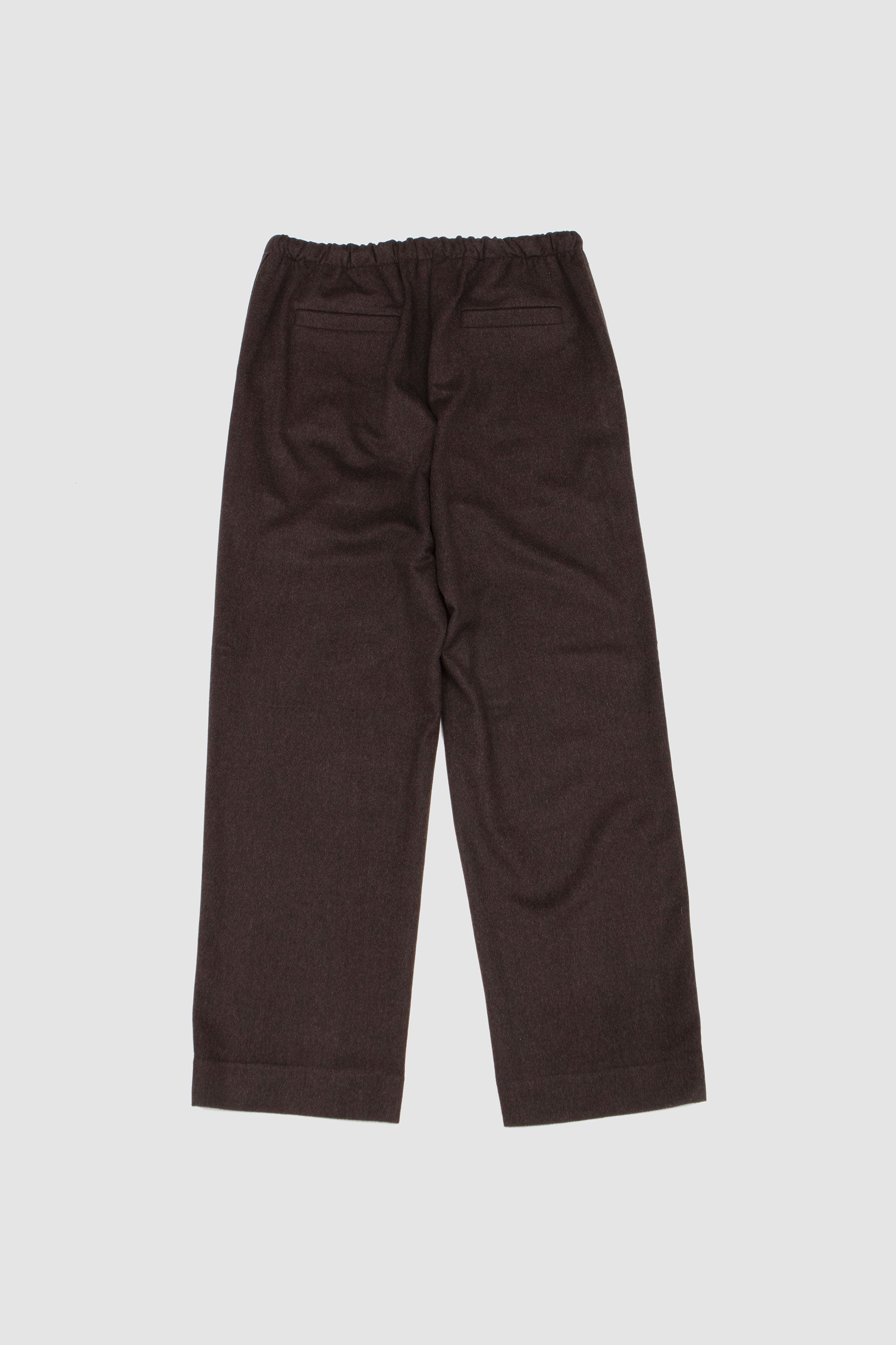 NO.288 Heavy Wool Drawstring Trousers Brown_4