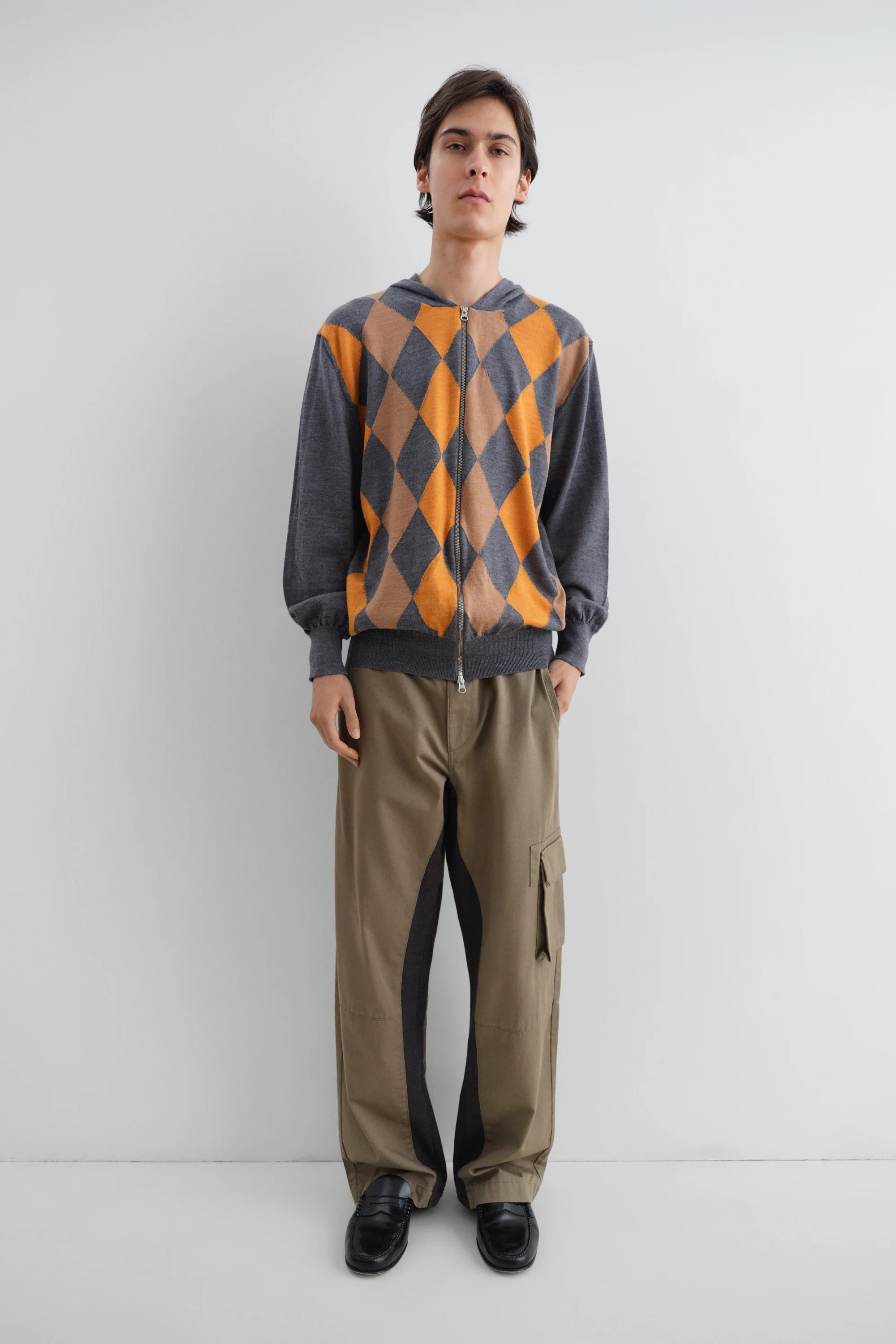 Adam Trousers Beige/ Grey_1