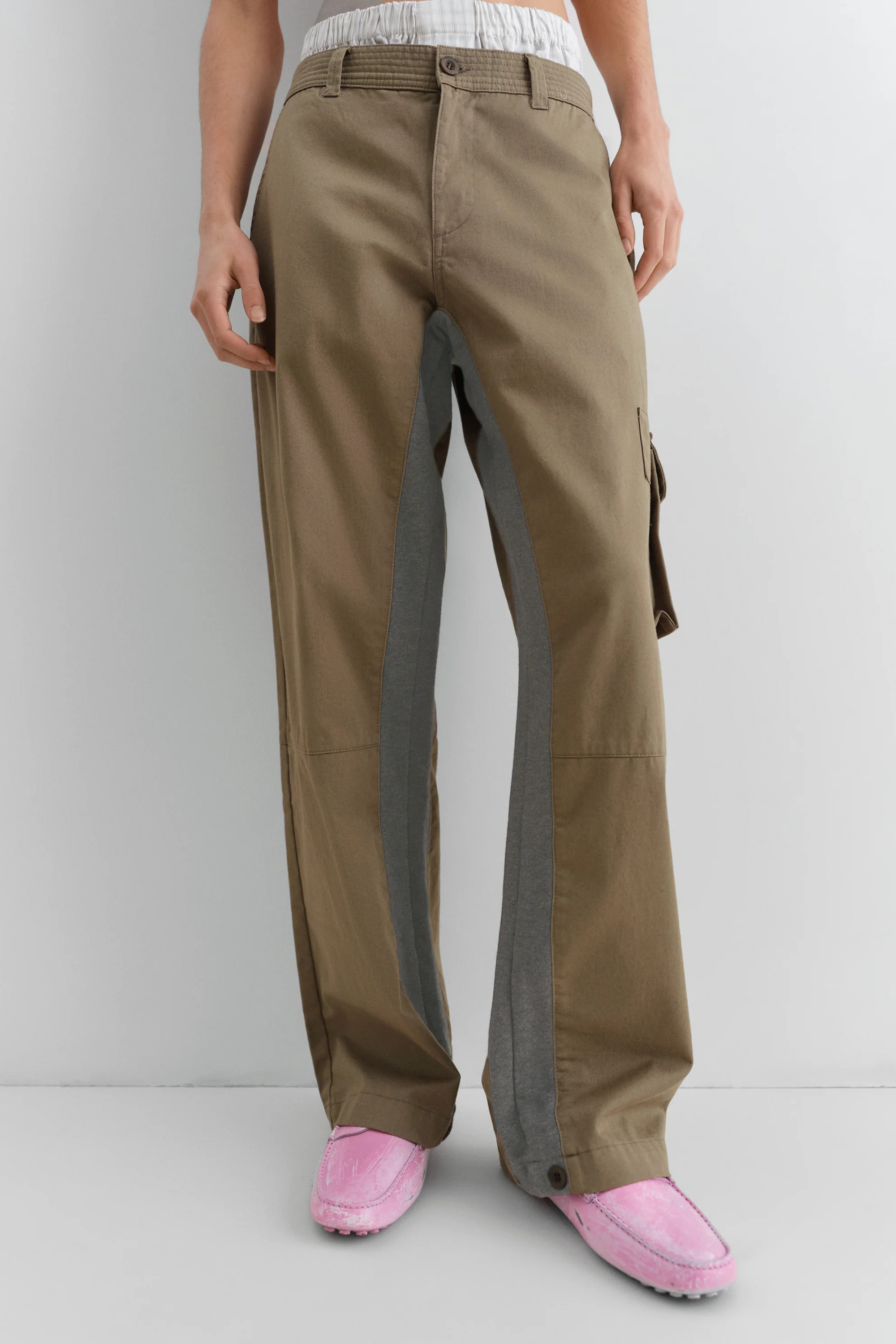 Adam Trousers Beige/ Grey_4