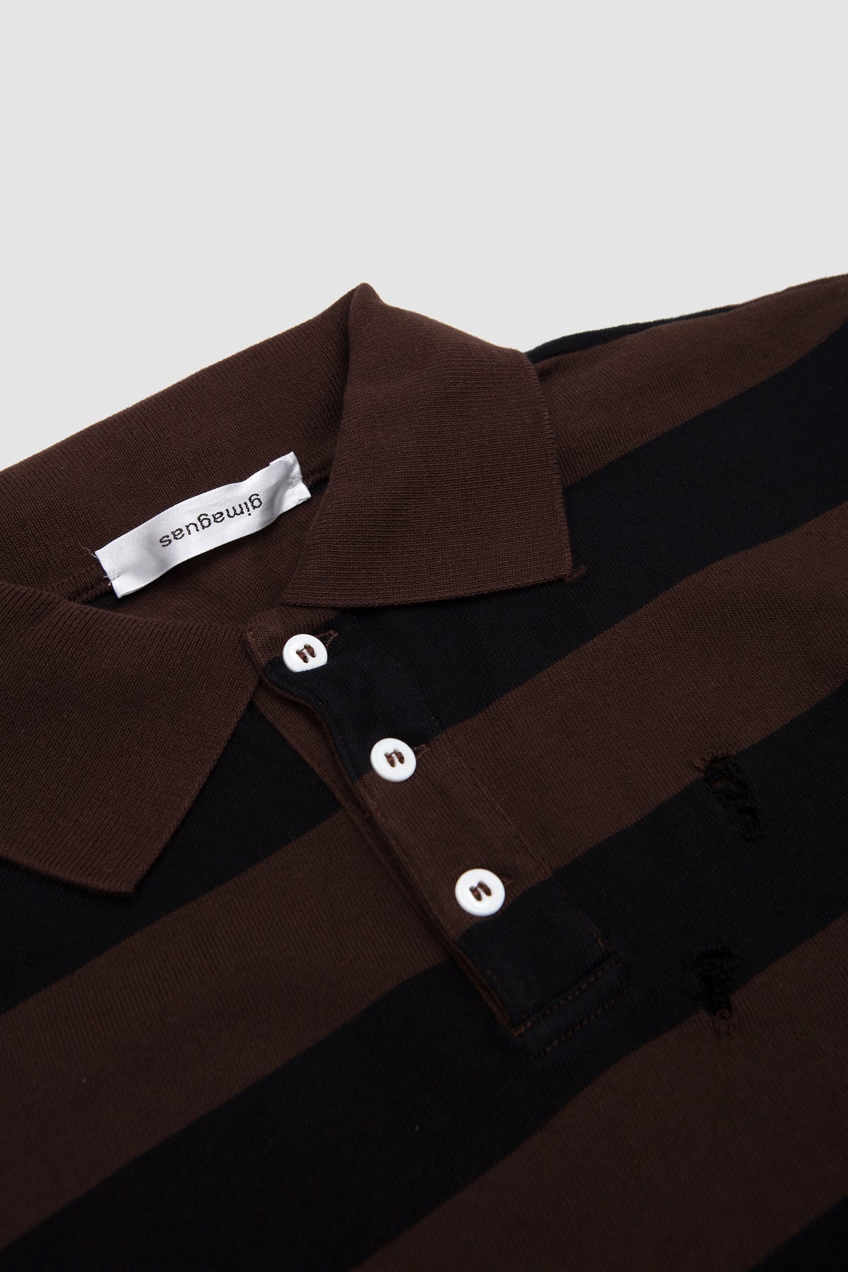 Steve LS Polo Black/ Brown_2