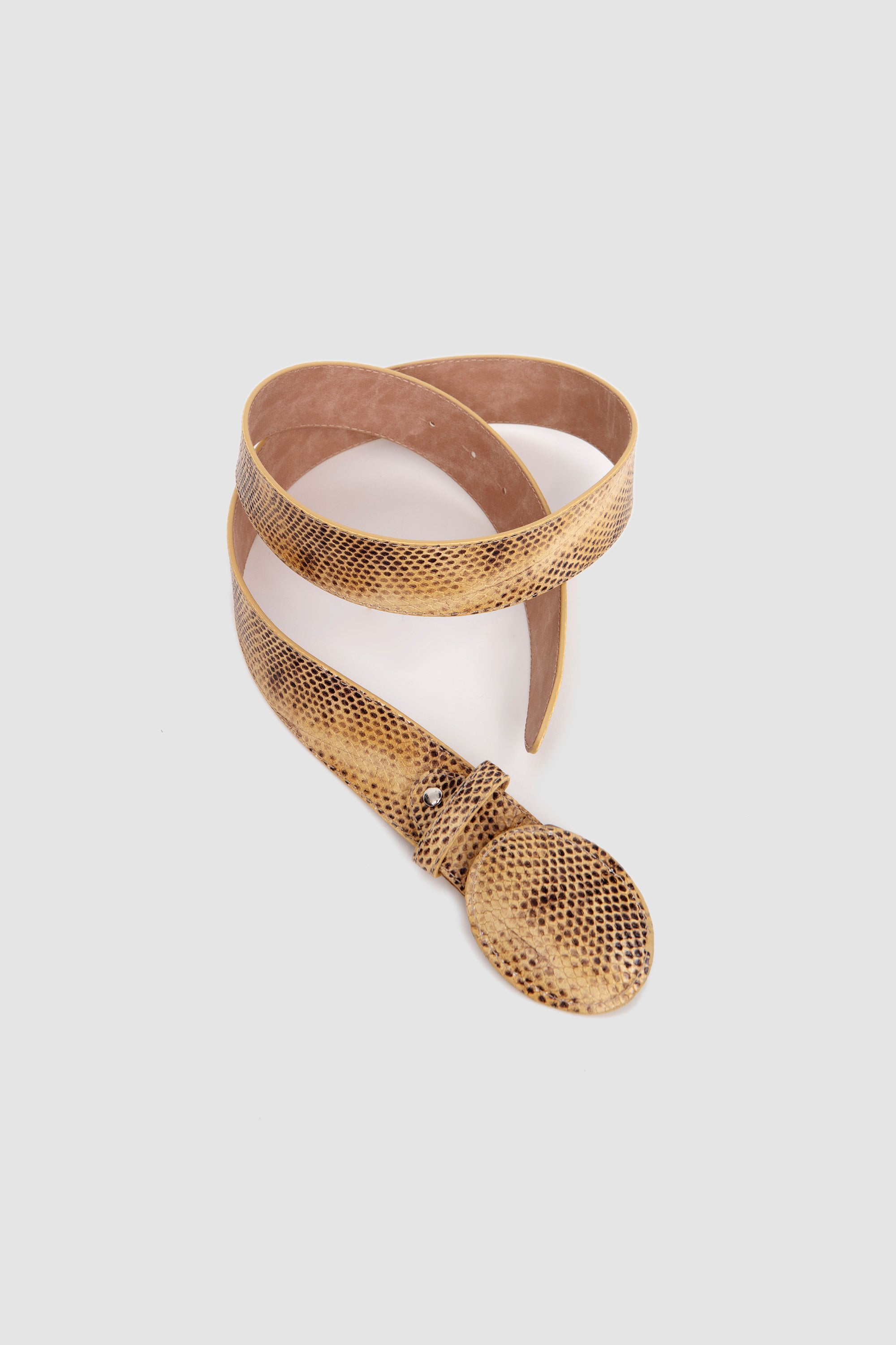 Buckle Belt Exotic Beige