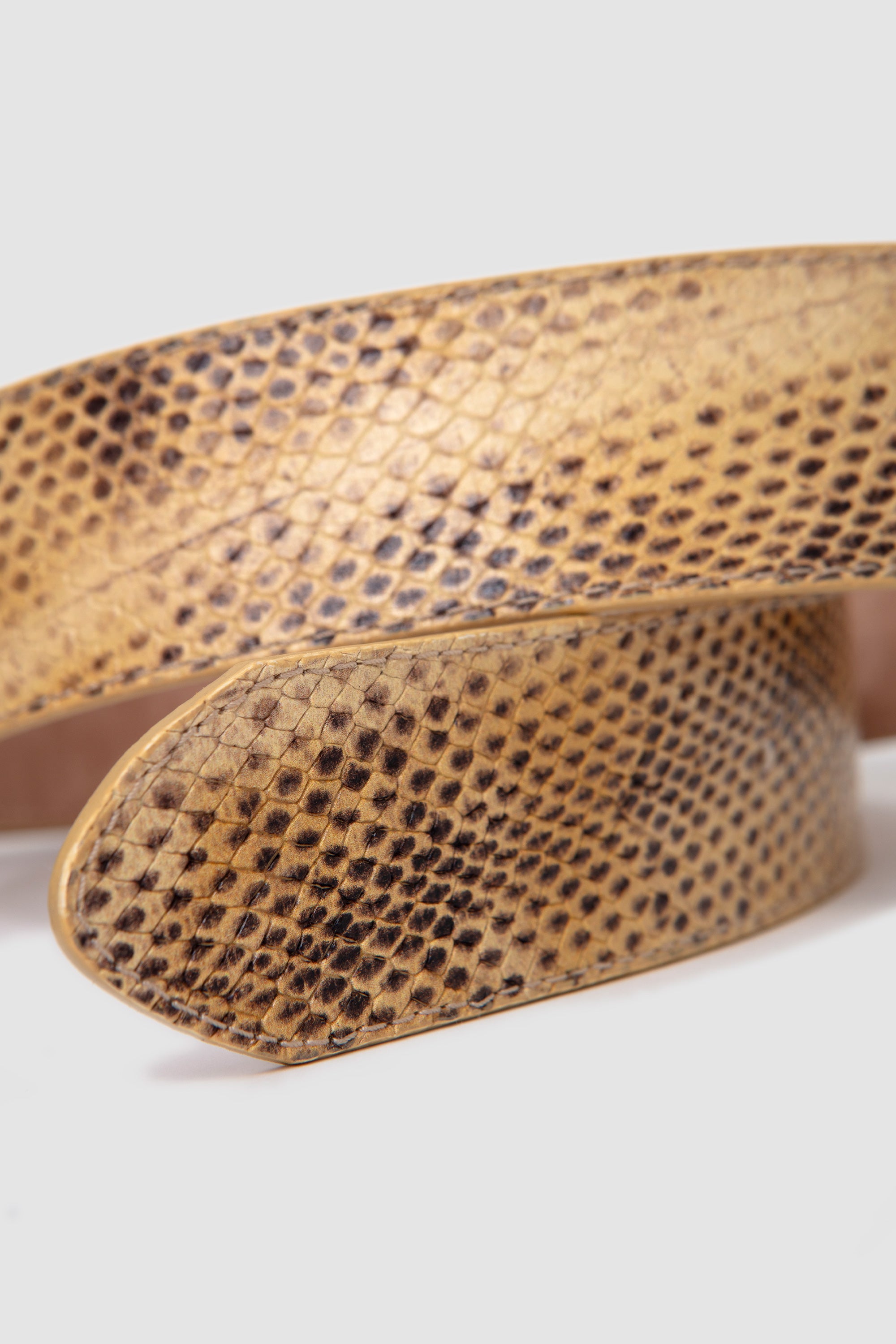 Buckle Belt Exotic Beige