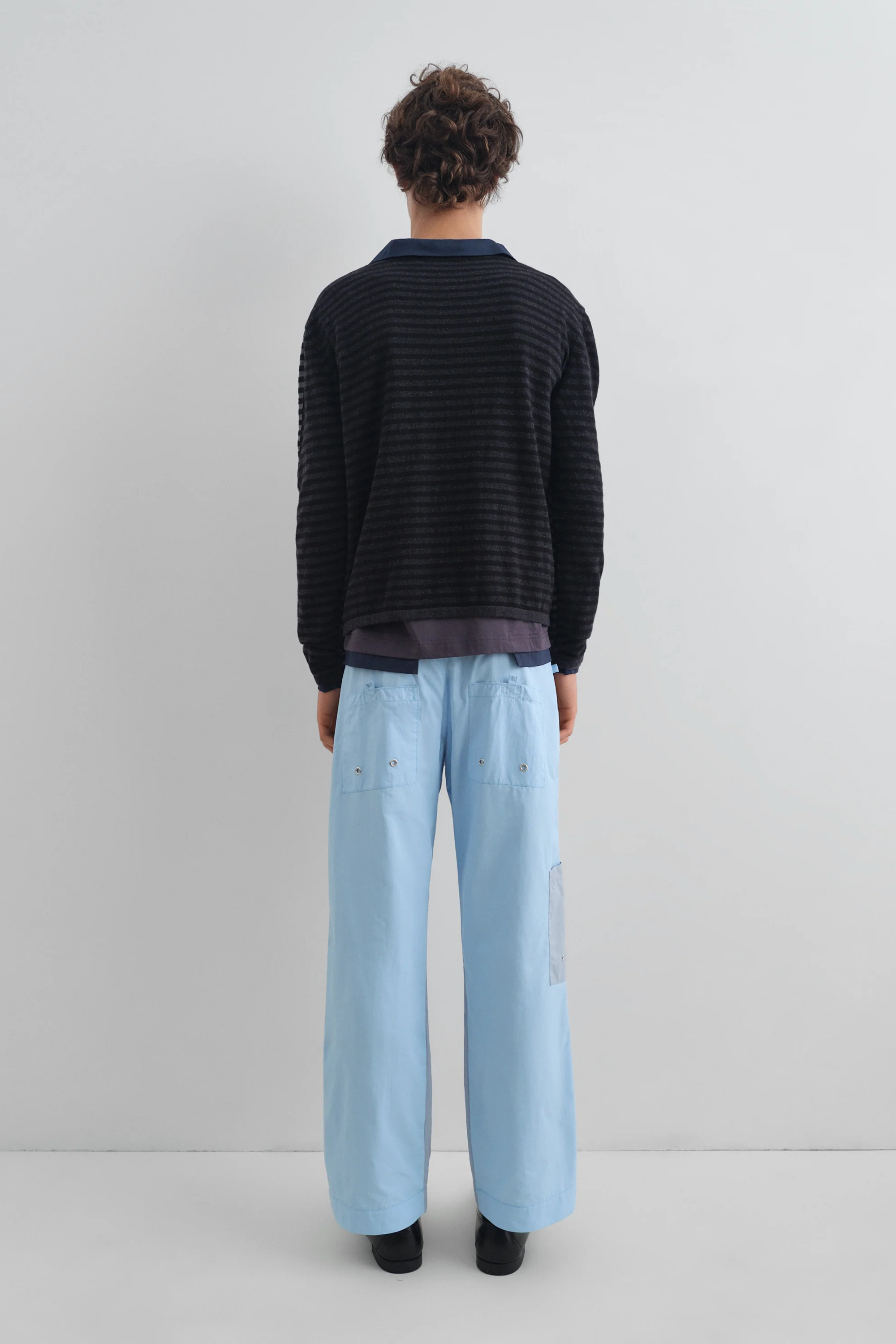 Cedric Trousers Grey/ Blue