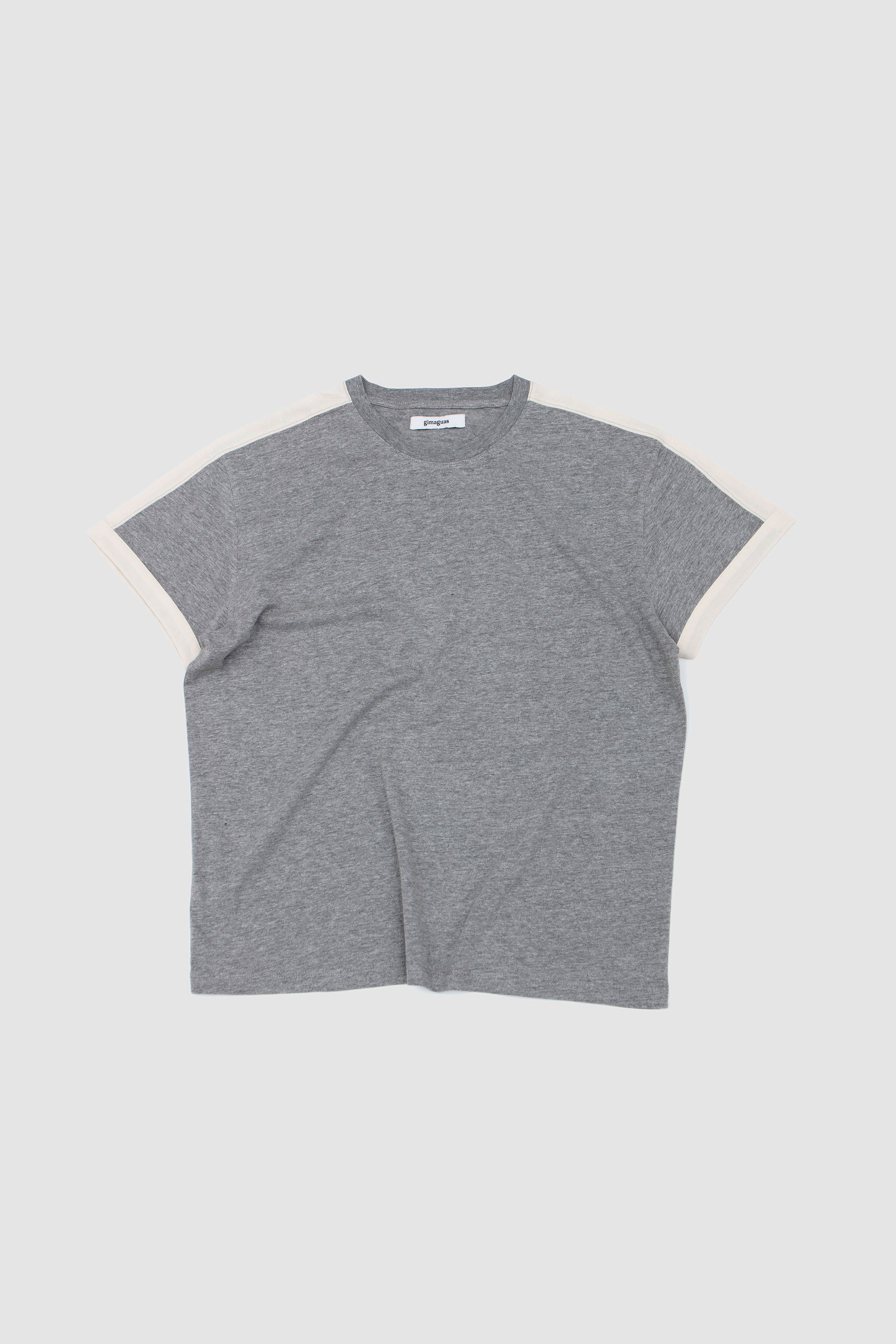 Diego SS T-Shirt Grey/ White