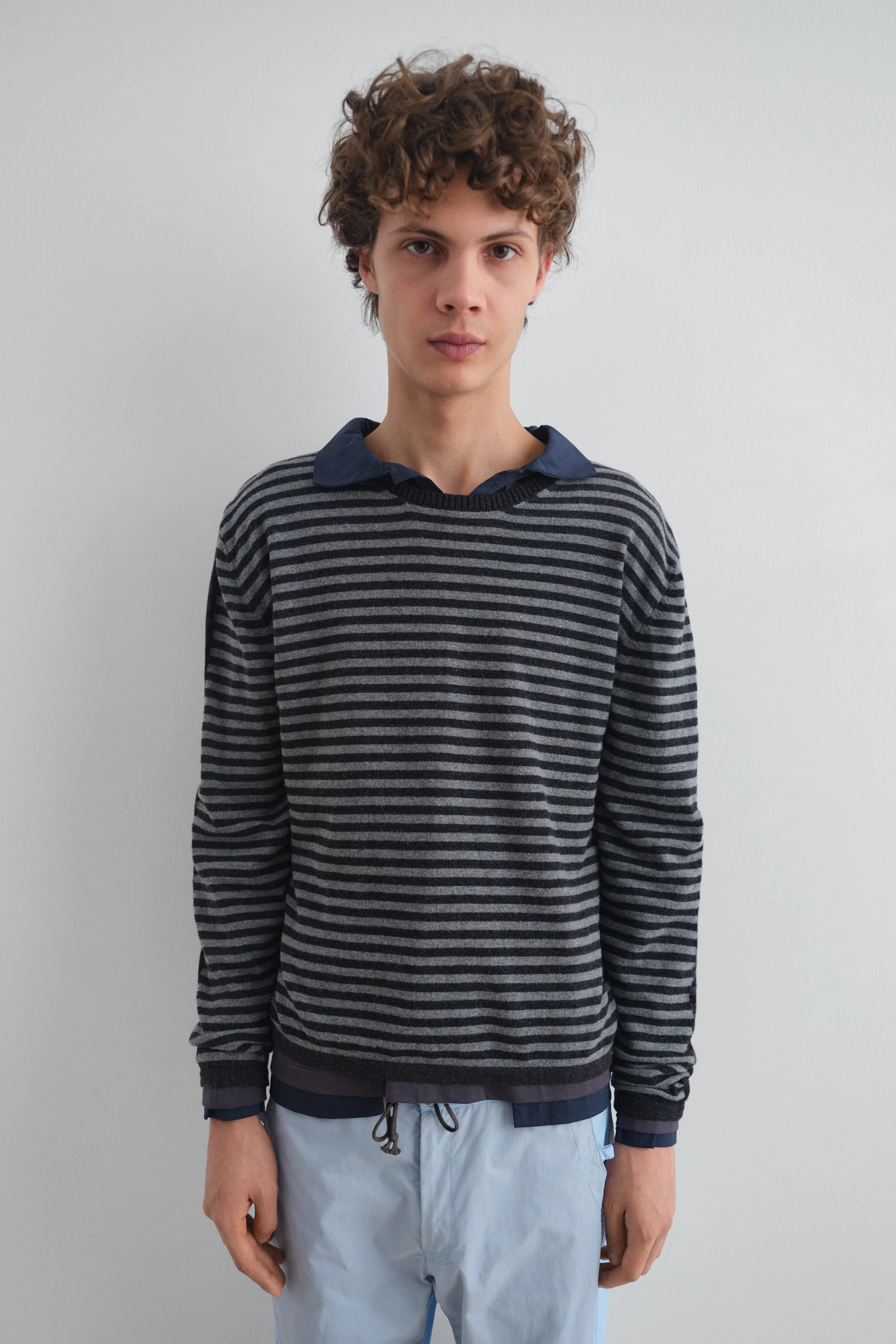 Diego Stripes Jumper Grey/ Black_1