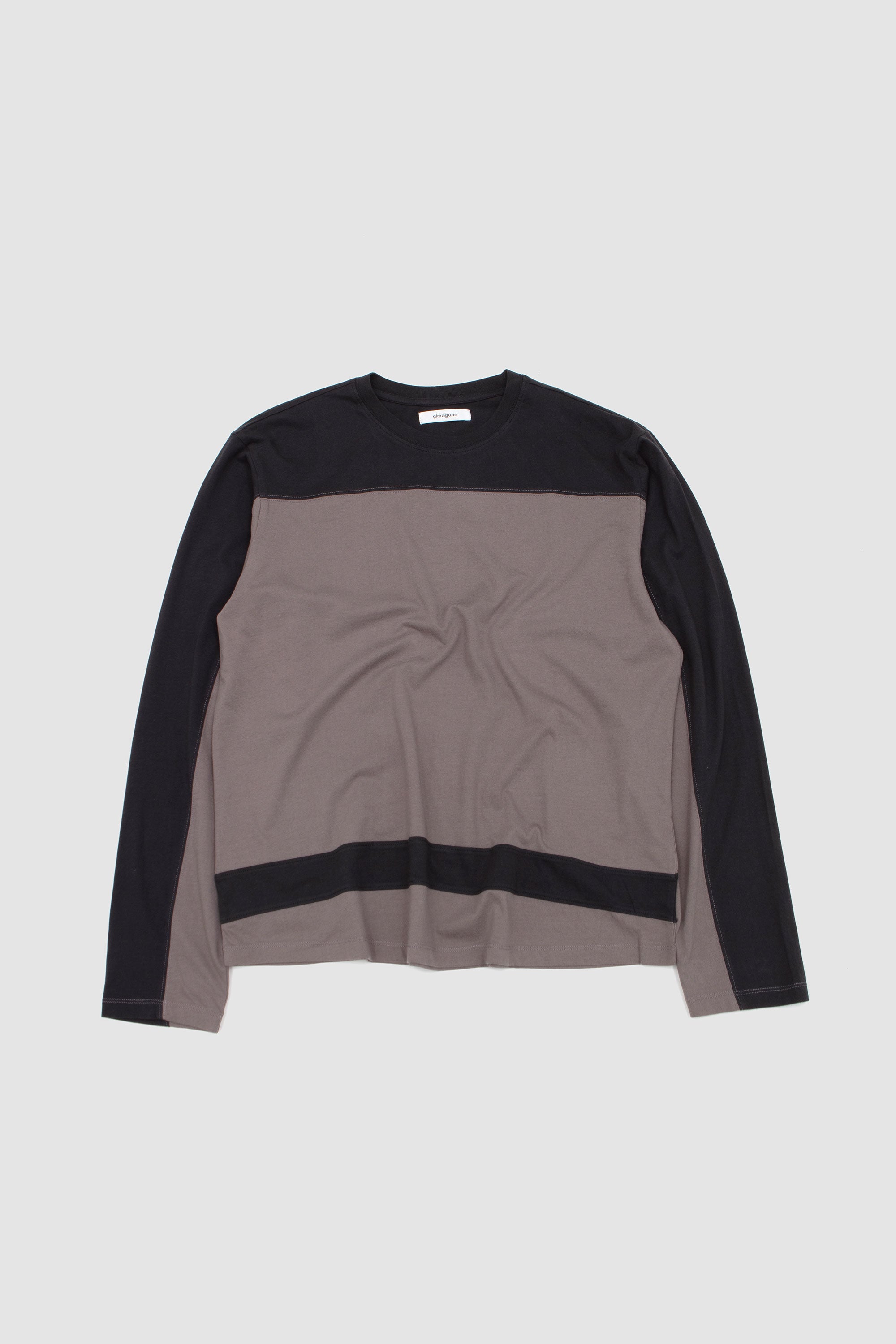 Dustin LS T-Shirt Grey/ Black